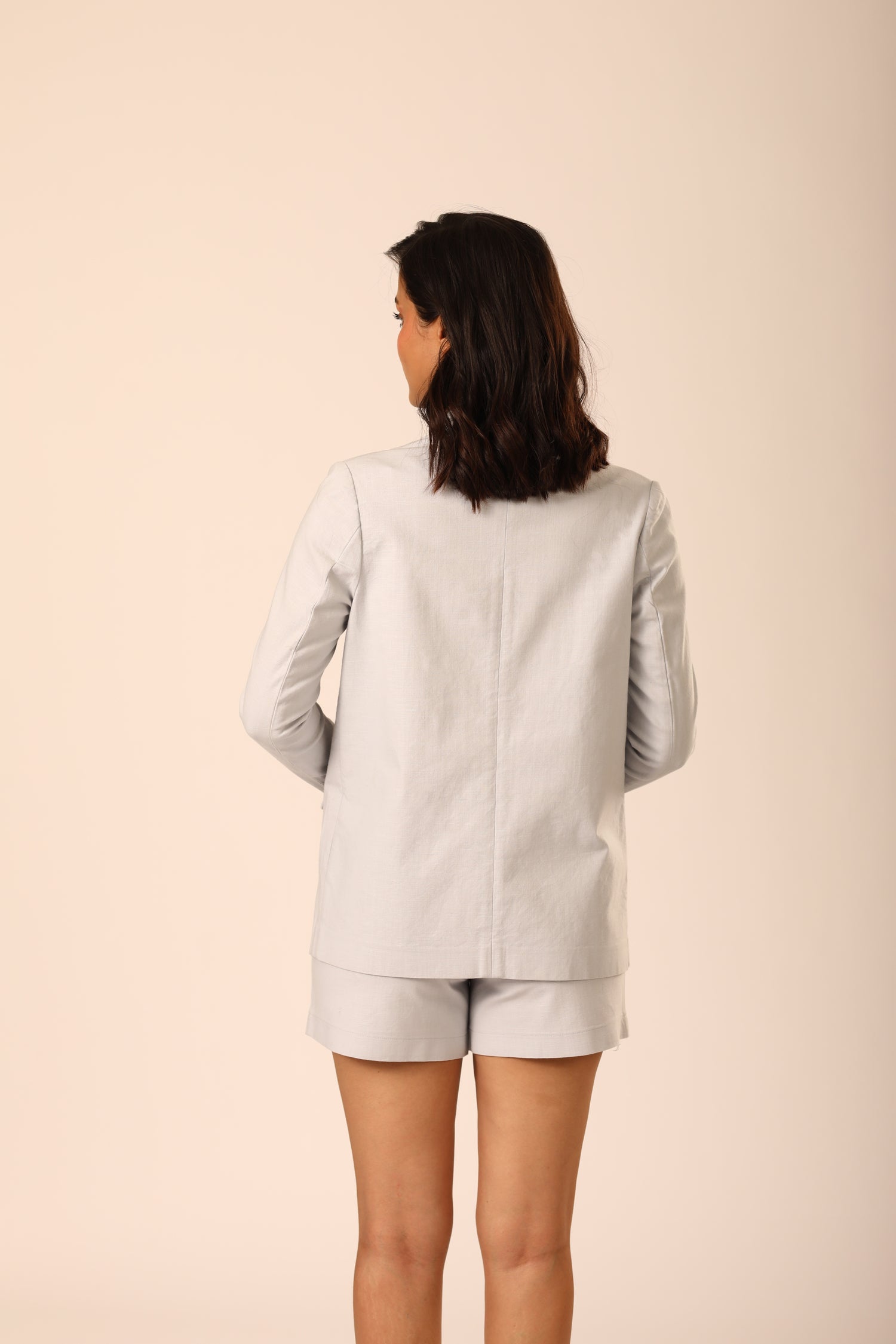 Faye Oversized Blazer - Sky