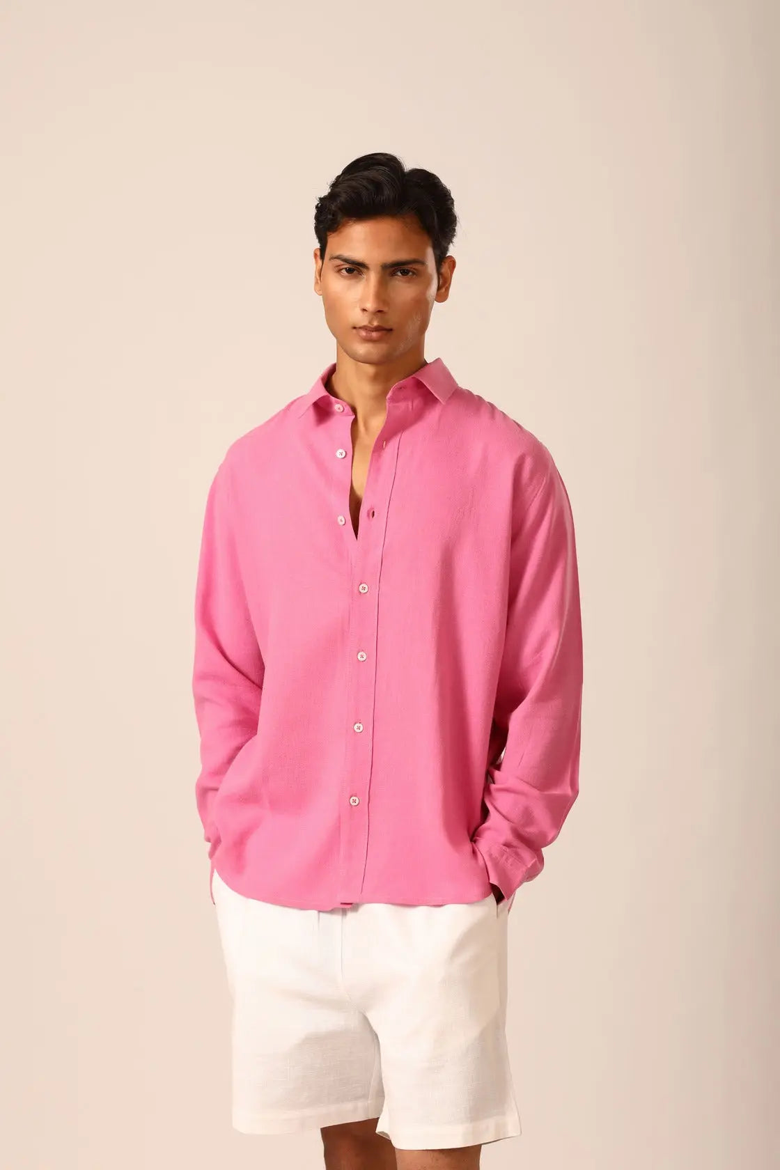 Linen Shirt in Taffy - IZGGI