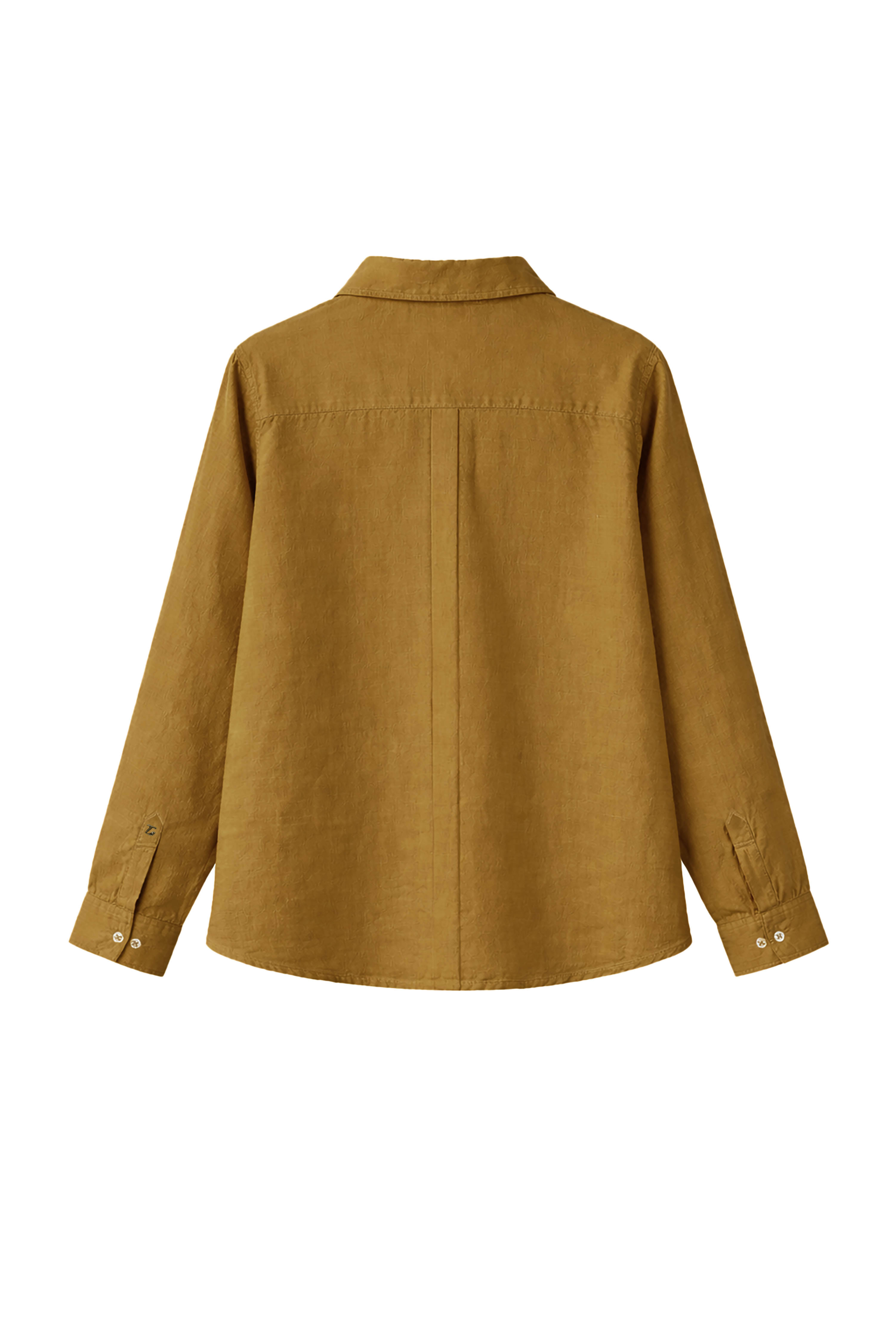 Bria A-line Linen Shirt in Moss