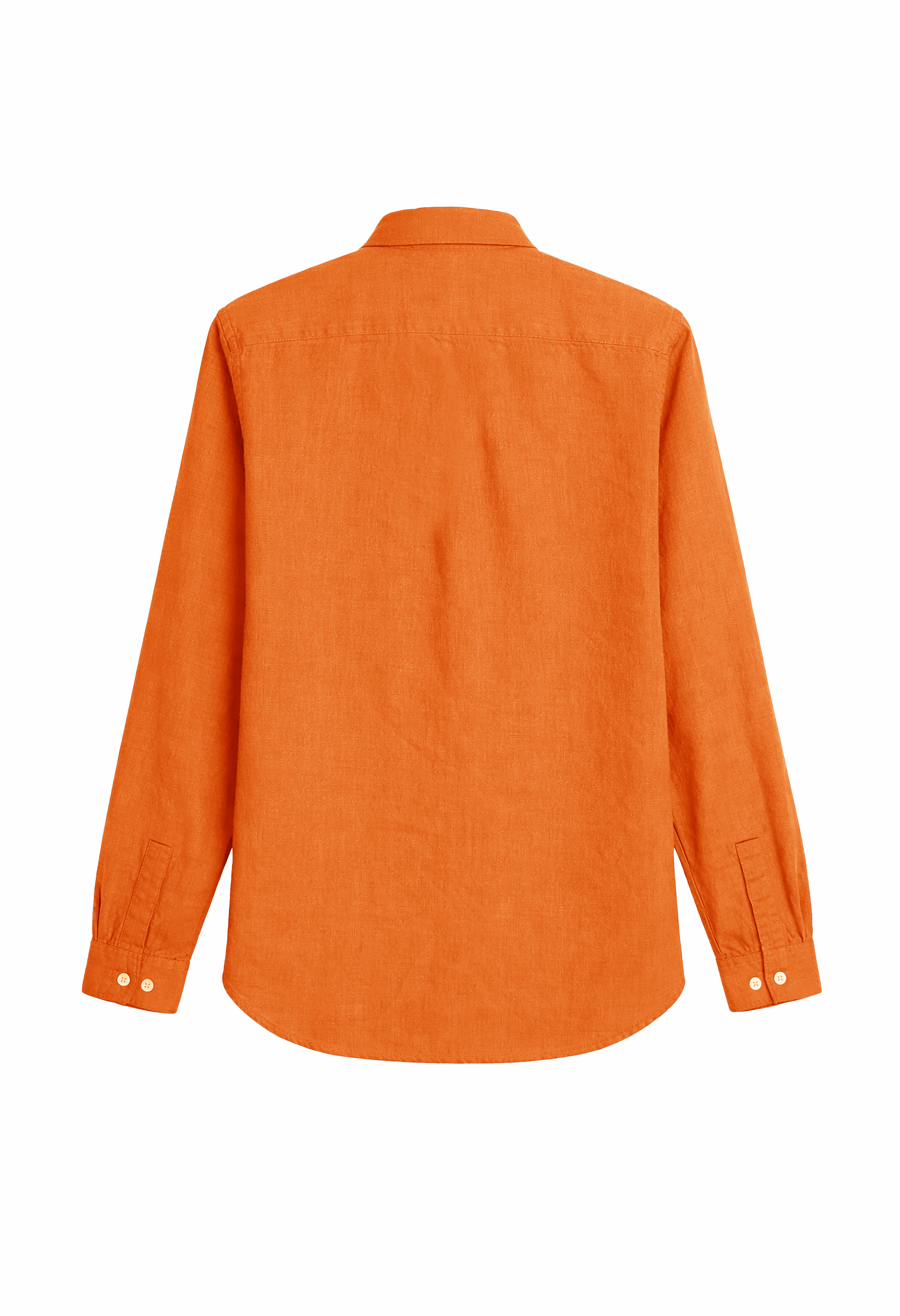 Linen Shirt in Tangerine