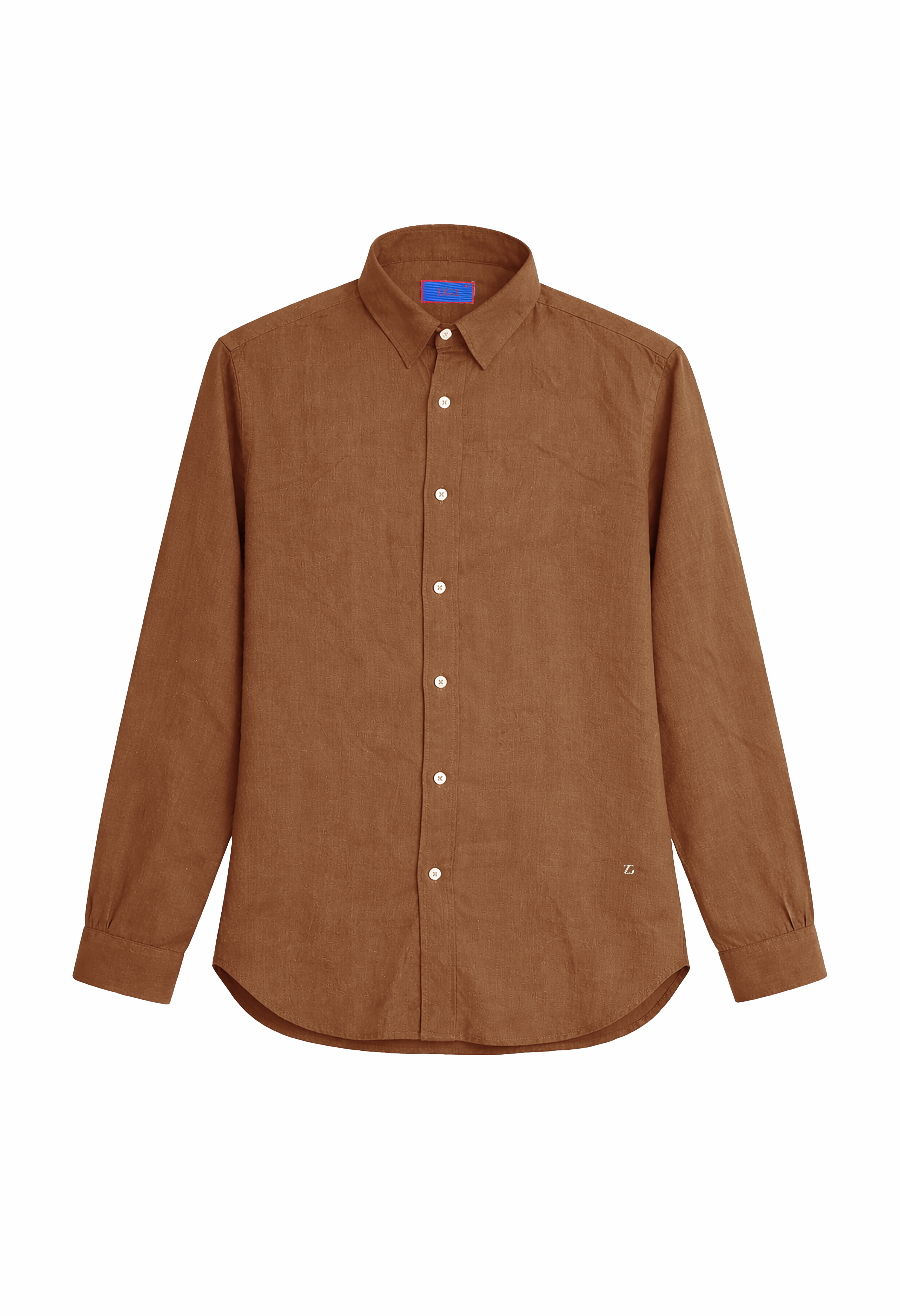 Linen Shirt in Mocha Brown
