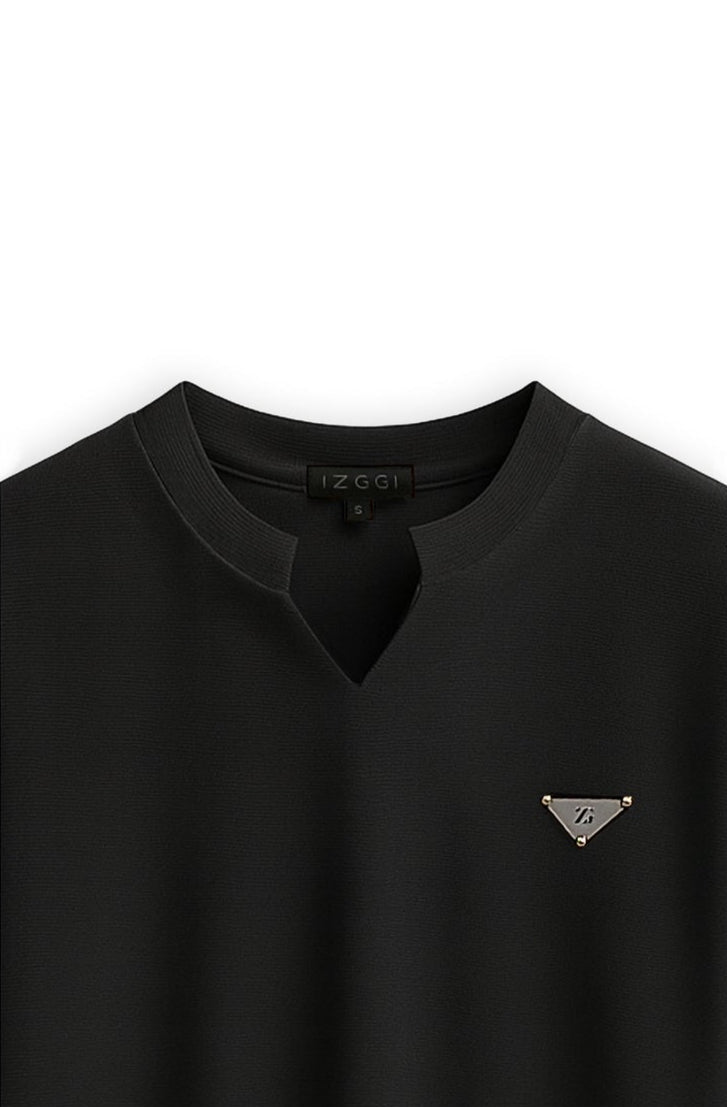 Noir Edge V-Neck Tee
