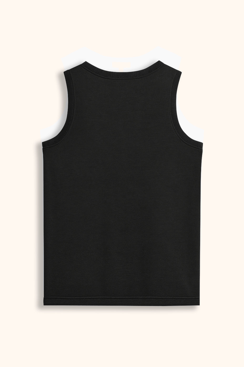 Denim Wash Sleeveless Tee in Washed Black