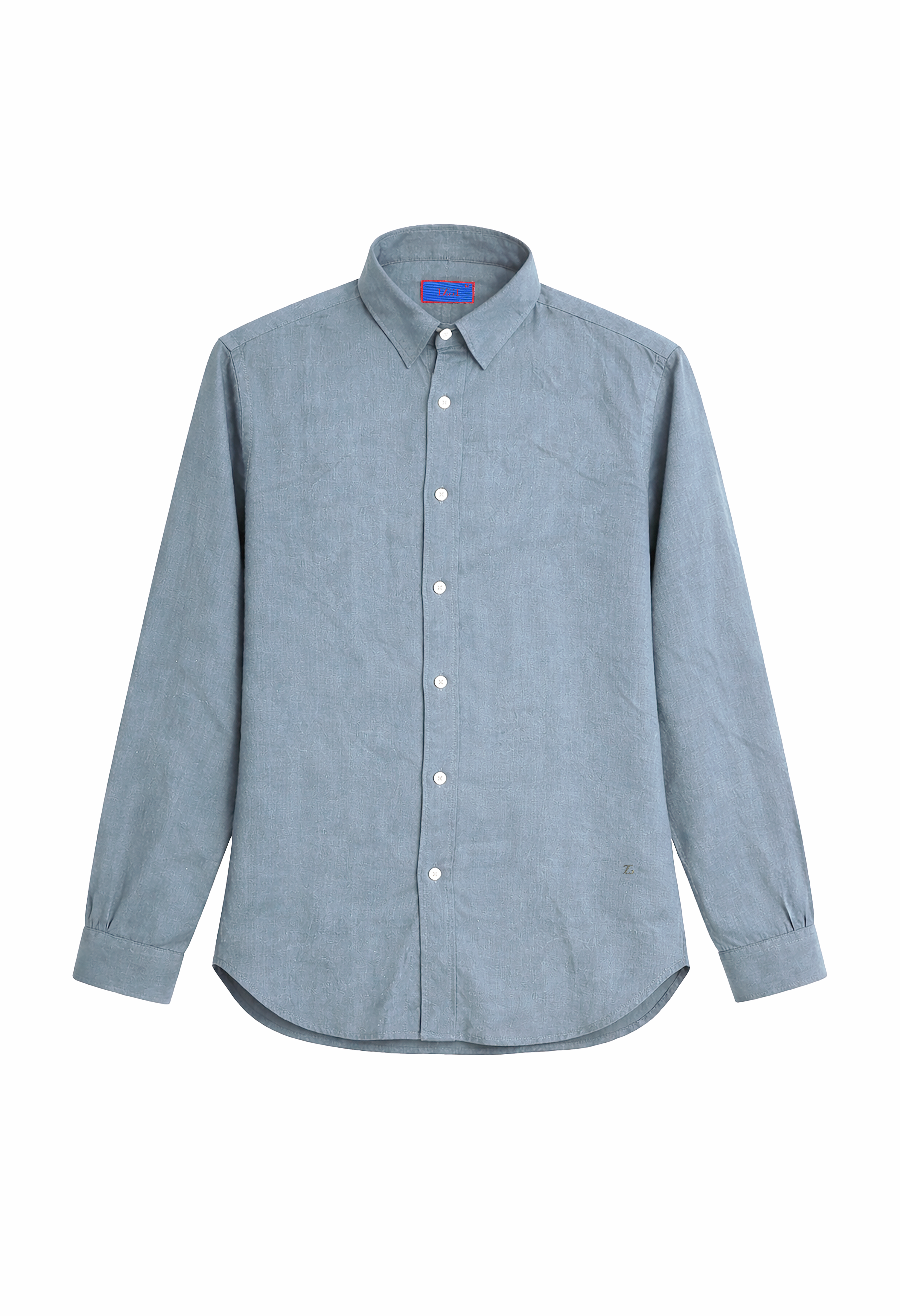 Linen Shirt in Steel Blue