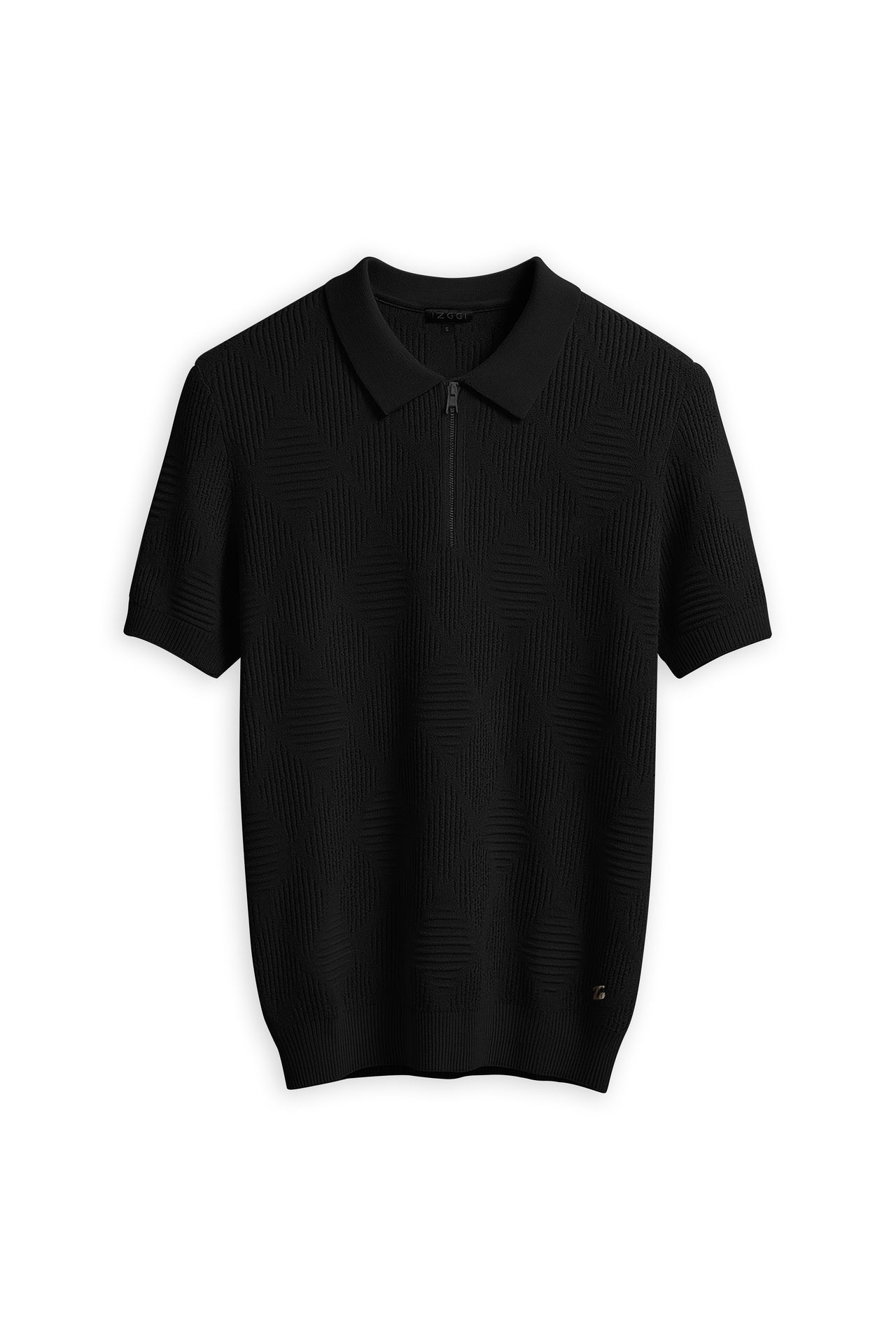 Onyx Diamond Zip Tee