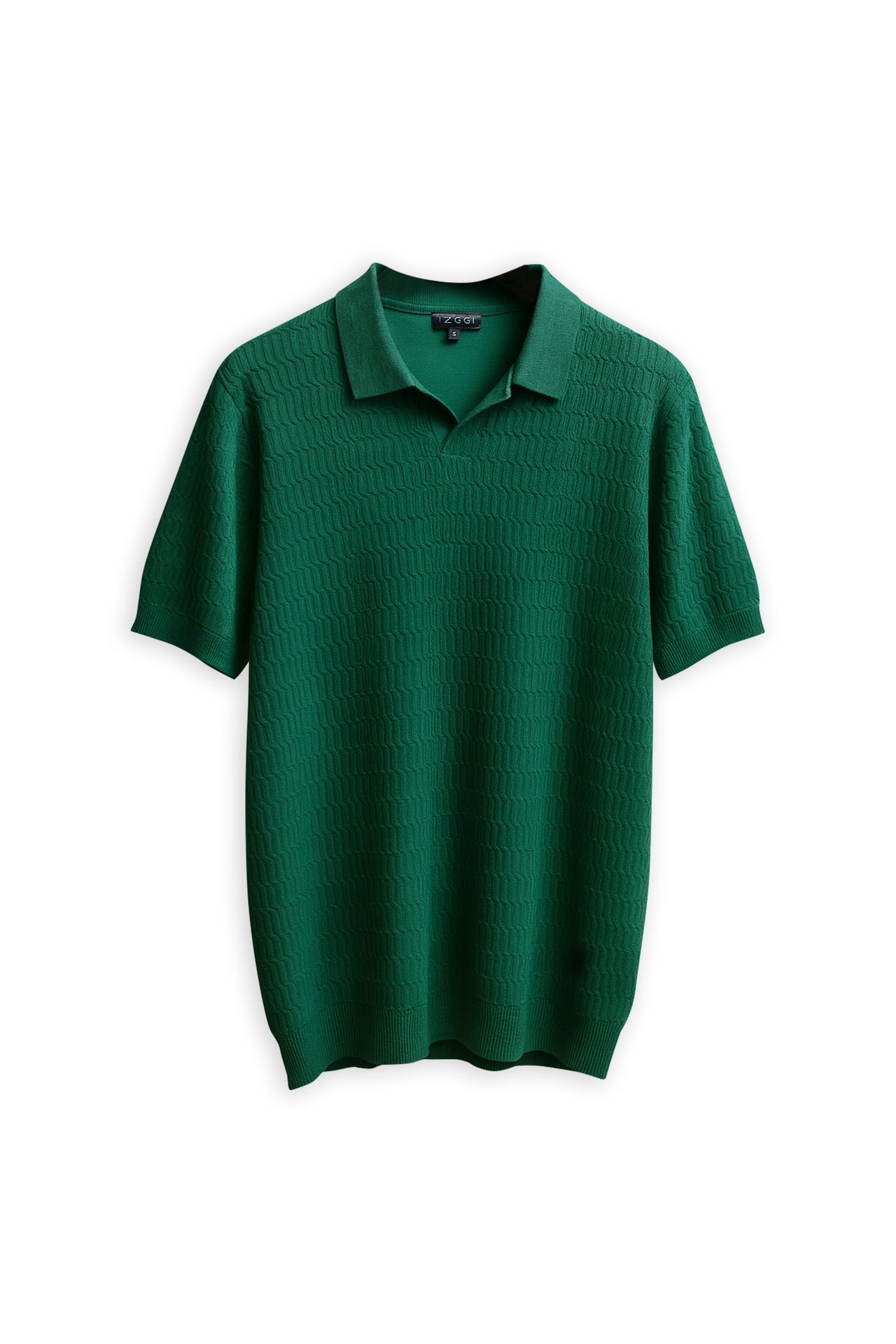Verde Wave Knit Polo