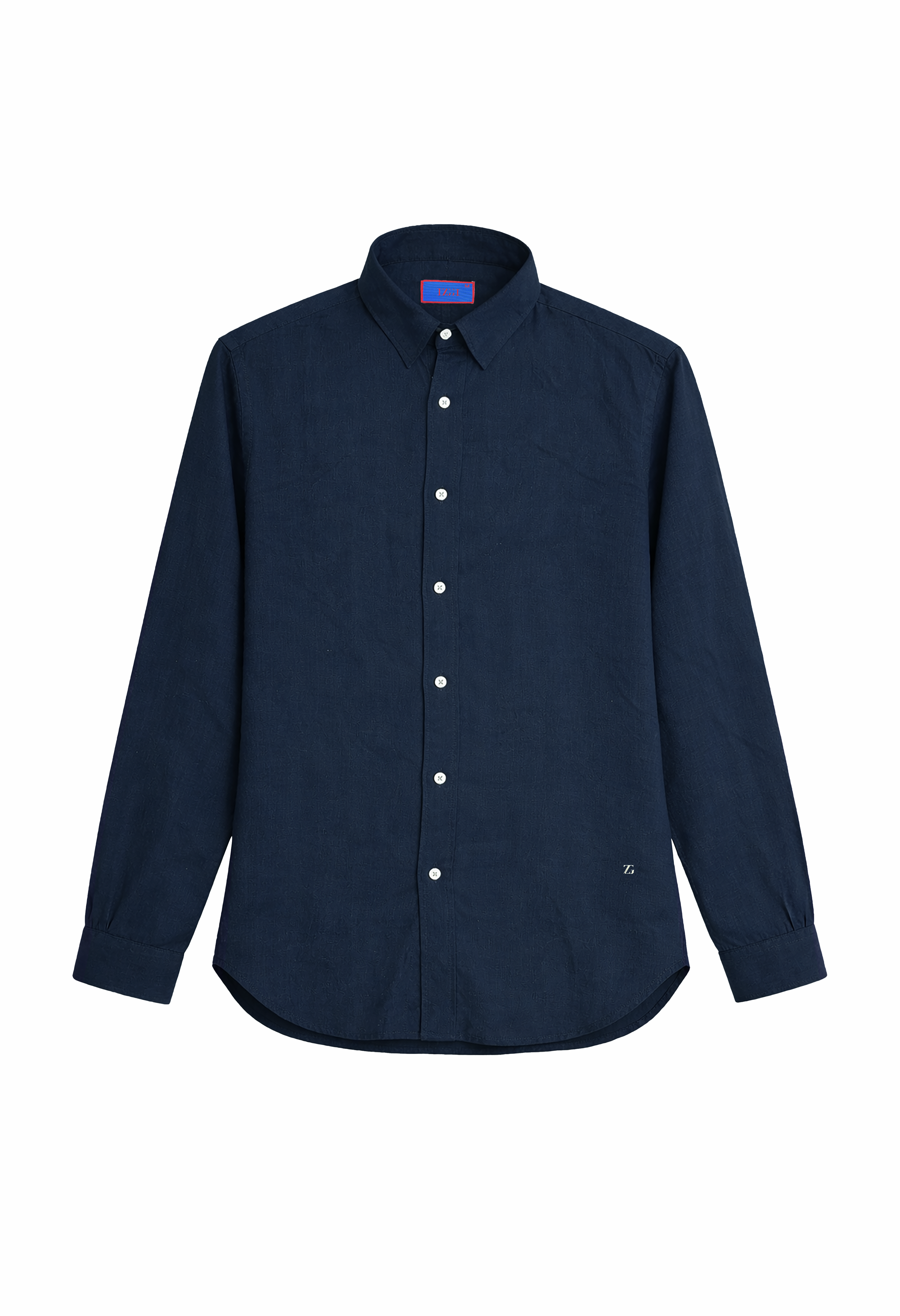 Linen Shirt in Midnight Blue