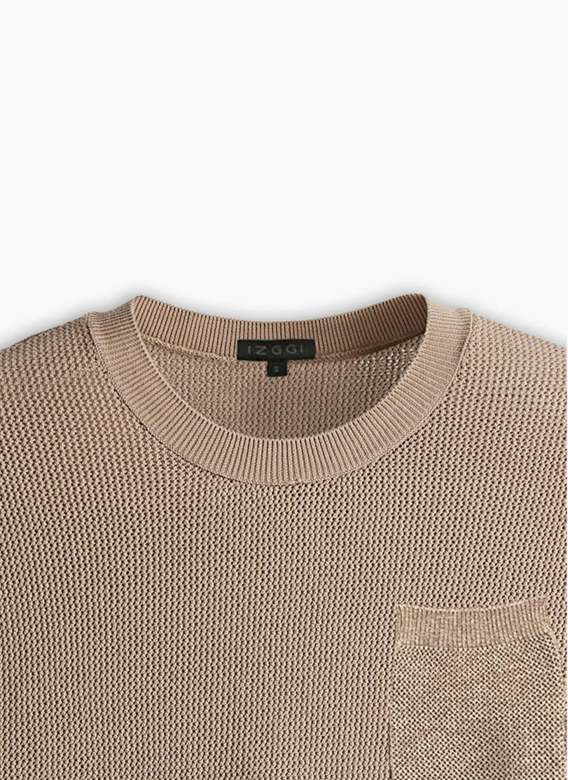 Sandstone Knit Tee