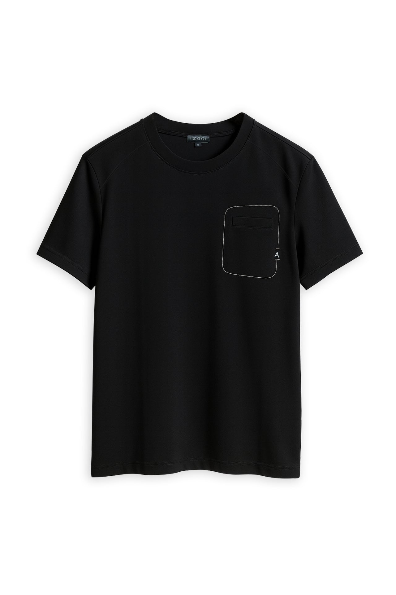 Black Pocket Accent Tee