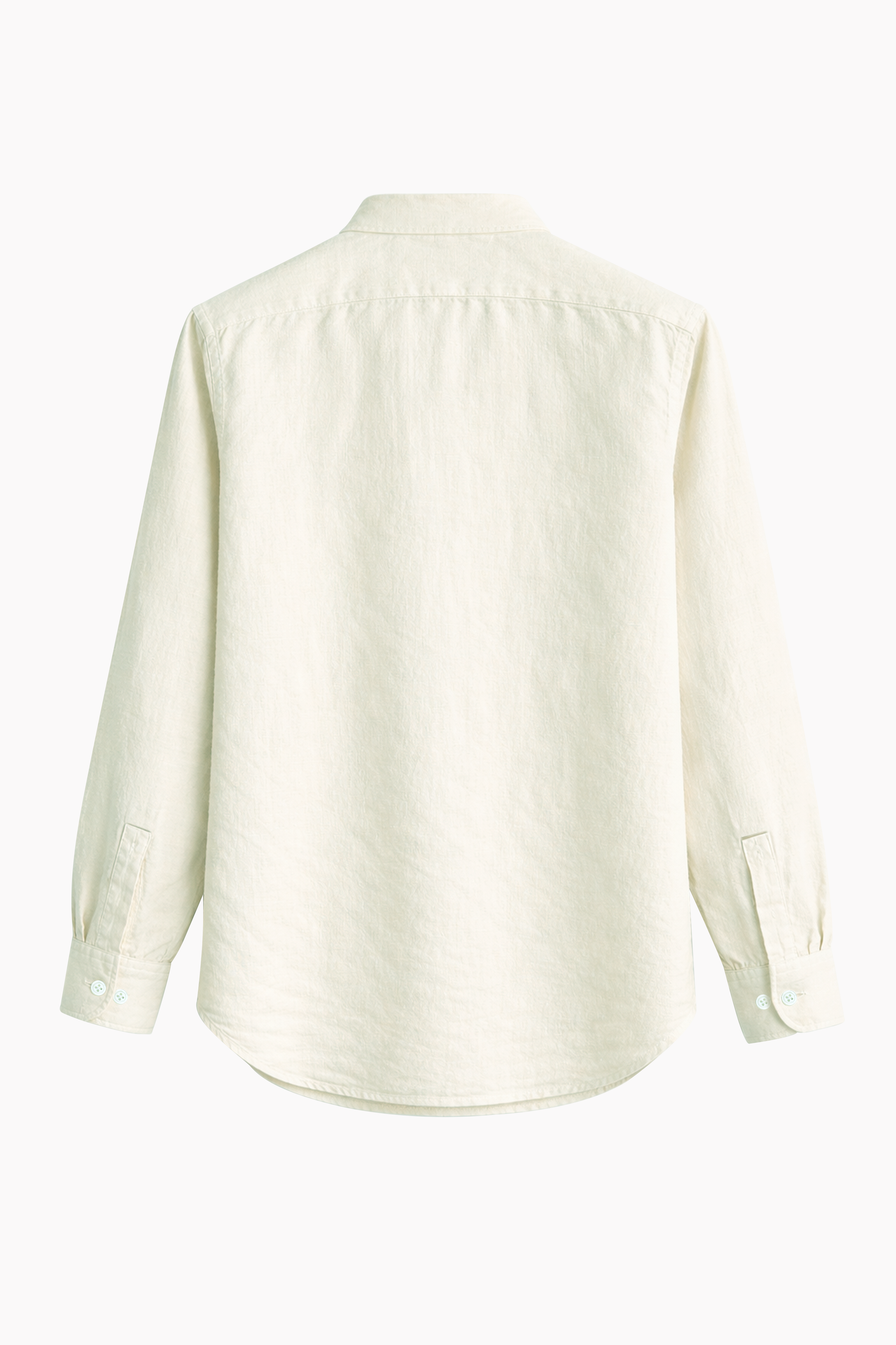 Chinese Collar Linen Shirt in Ice Blue
