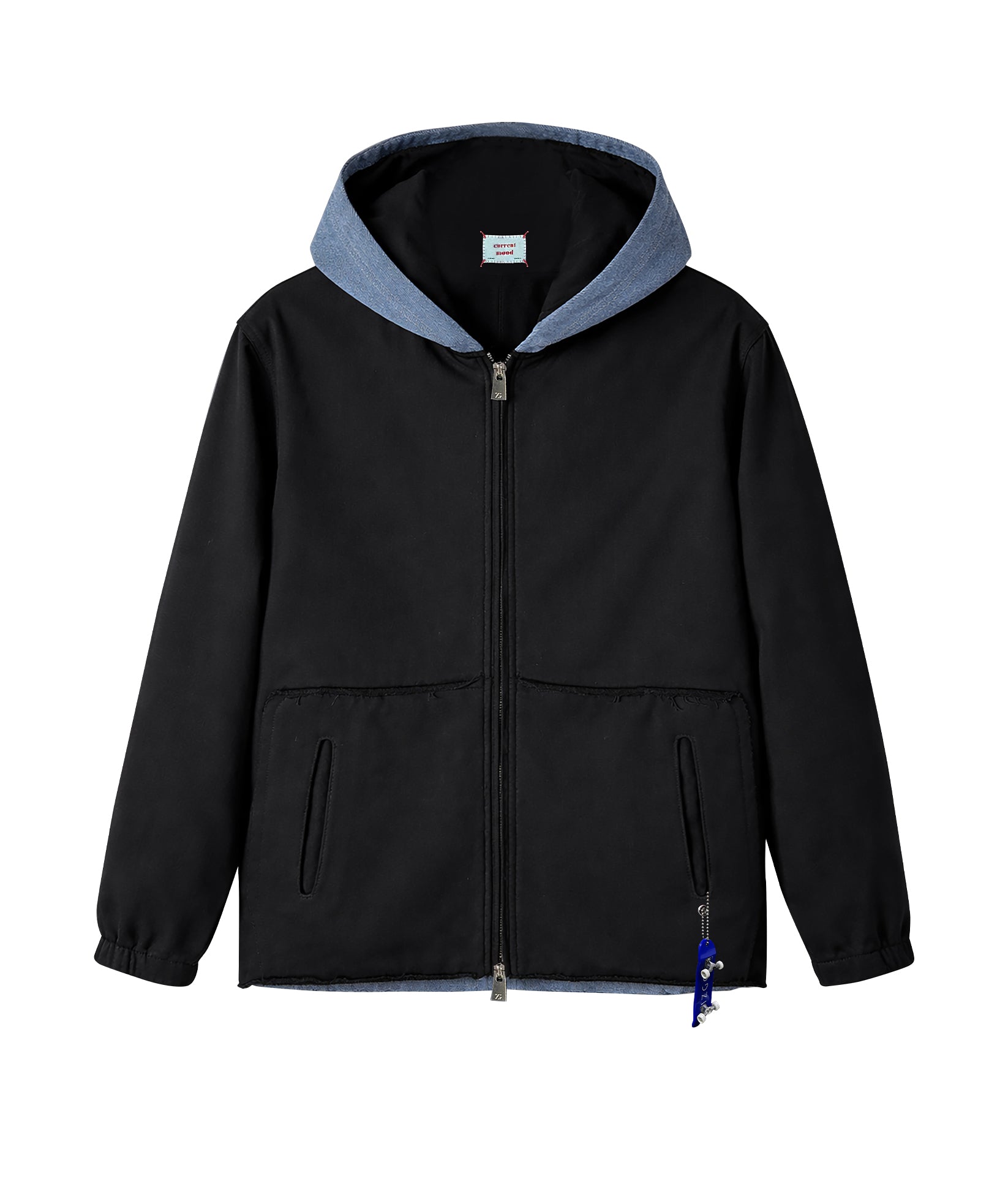 Dual Edge Layered Zip Hoodie