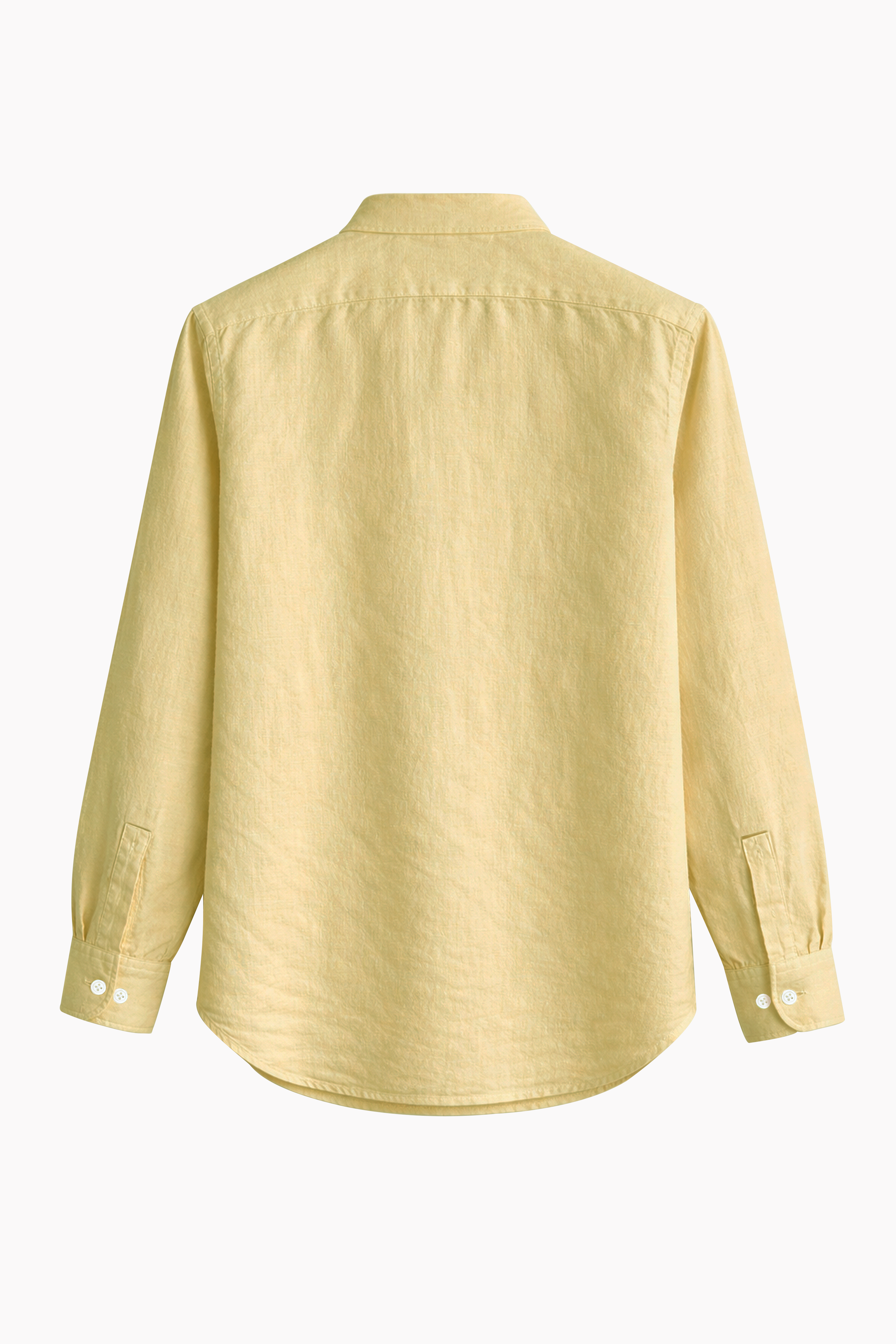 Chinese Collar Linen Shirt in Sage