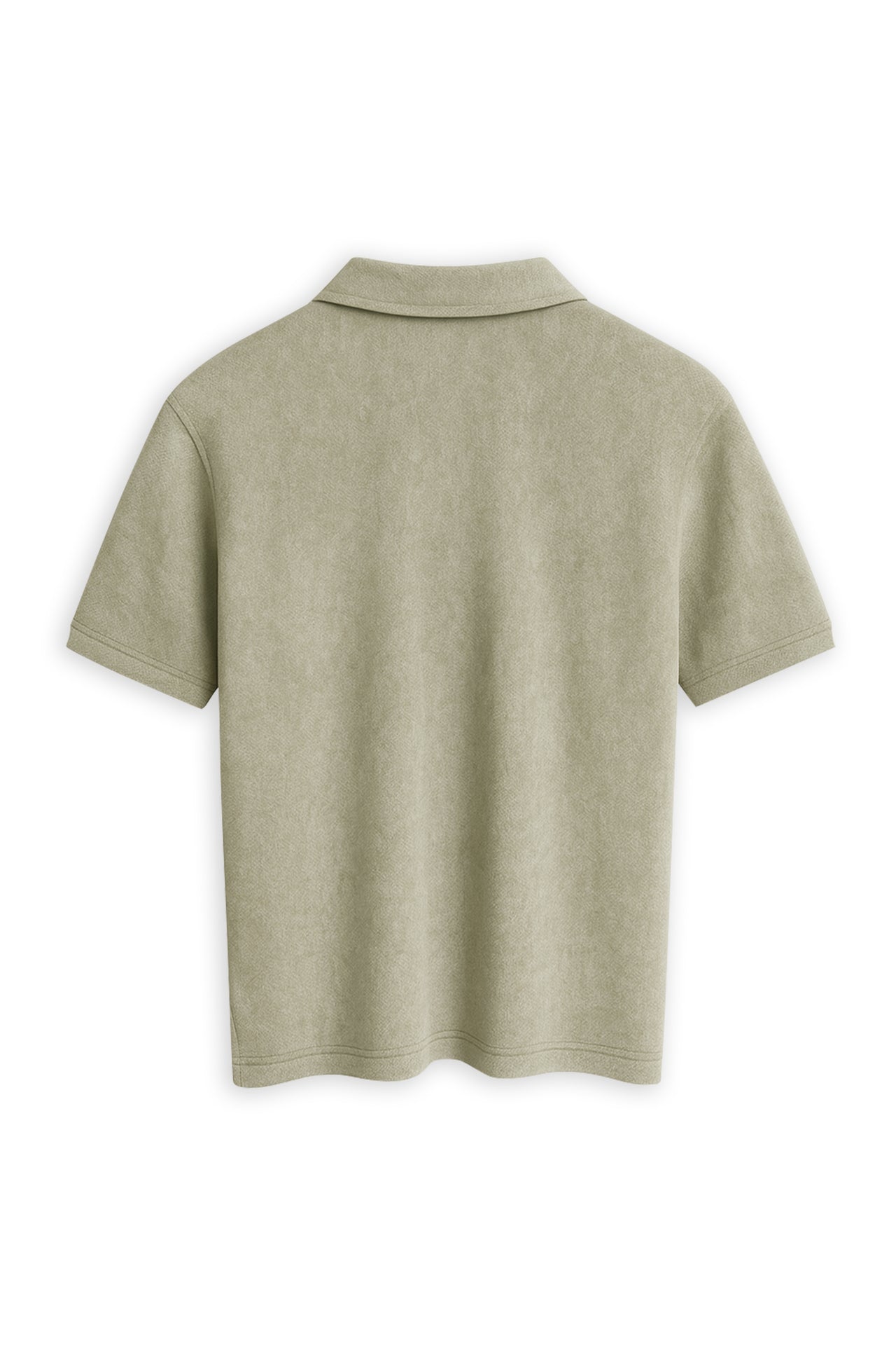 Sage Luxe Zip Polo
