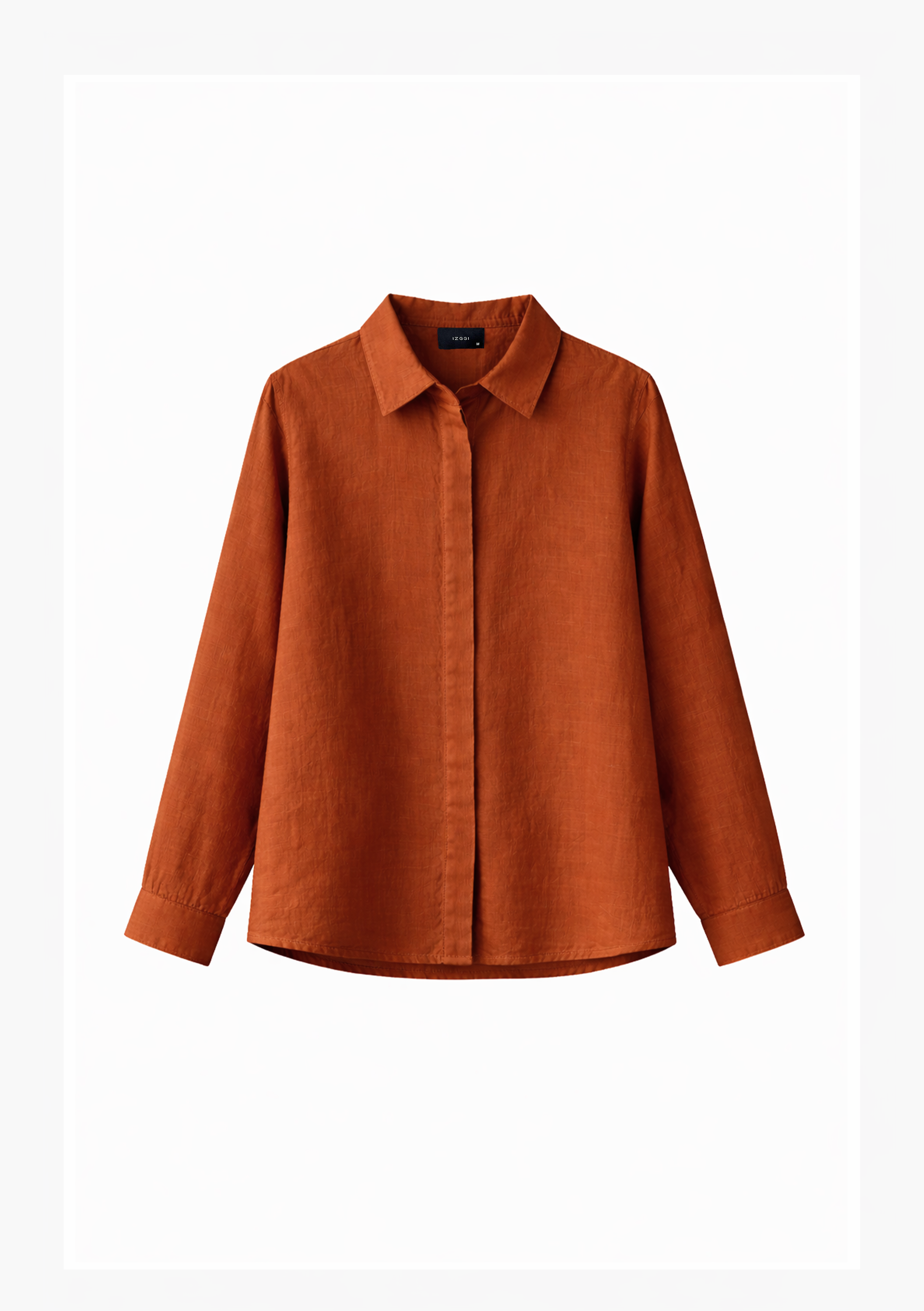 Bria A-line Linen Shirt in Pecan