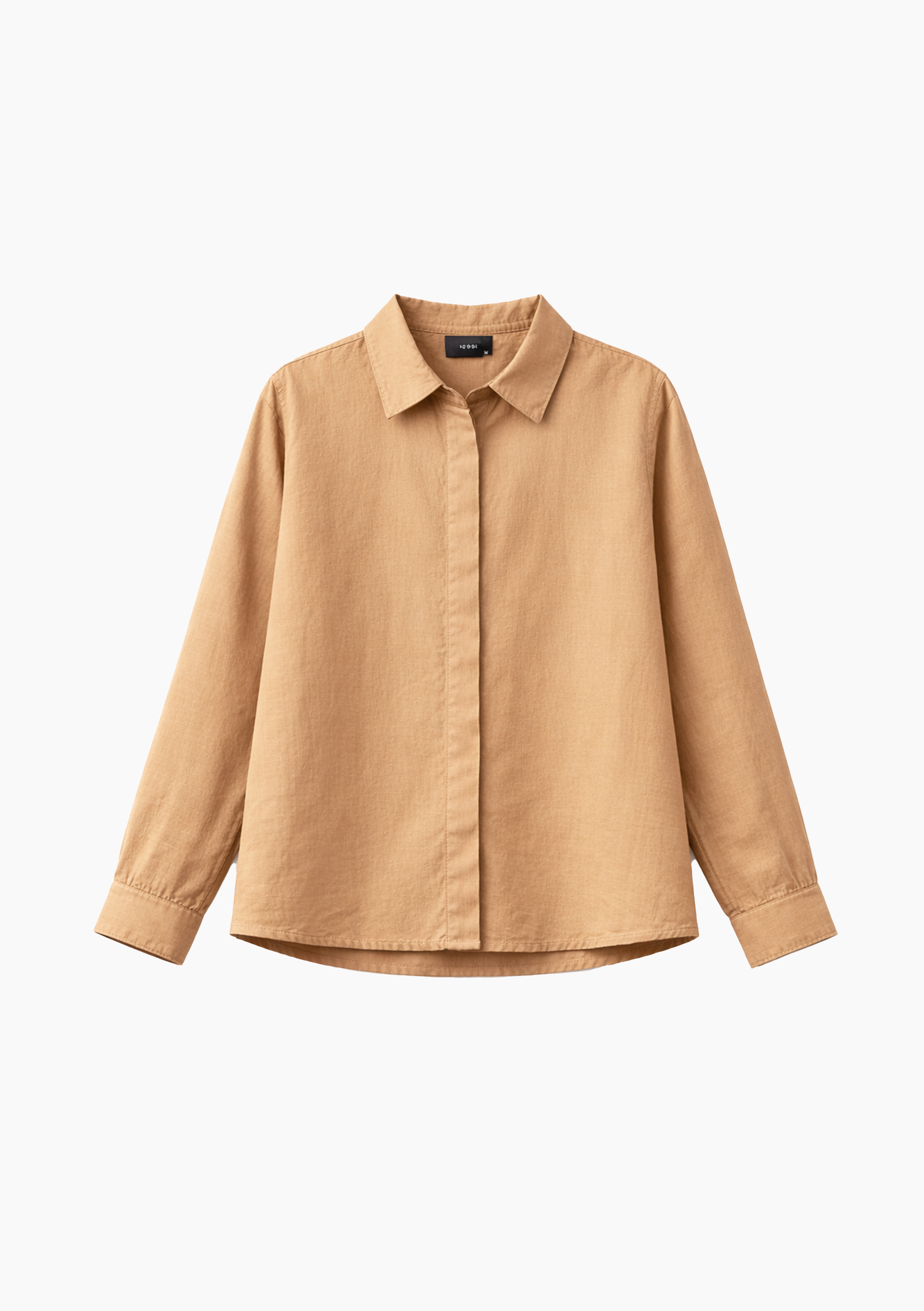 Bria A-line Linen Shirt in Flesh