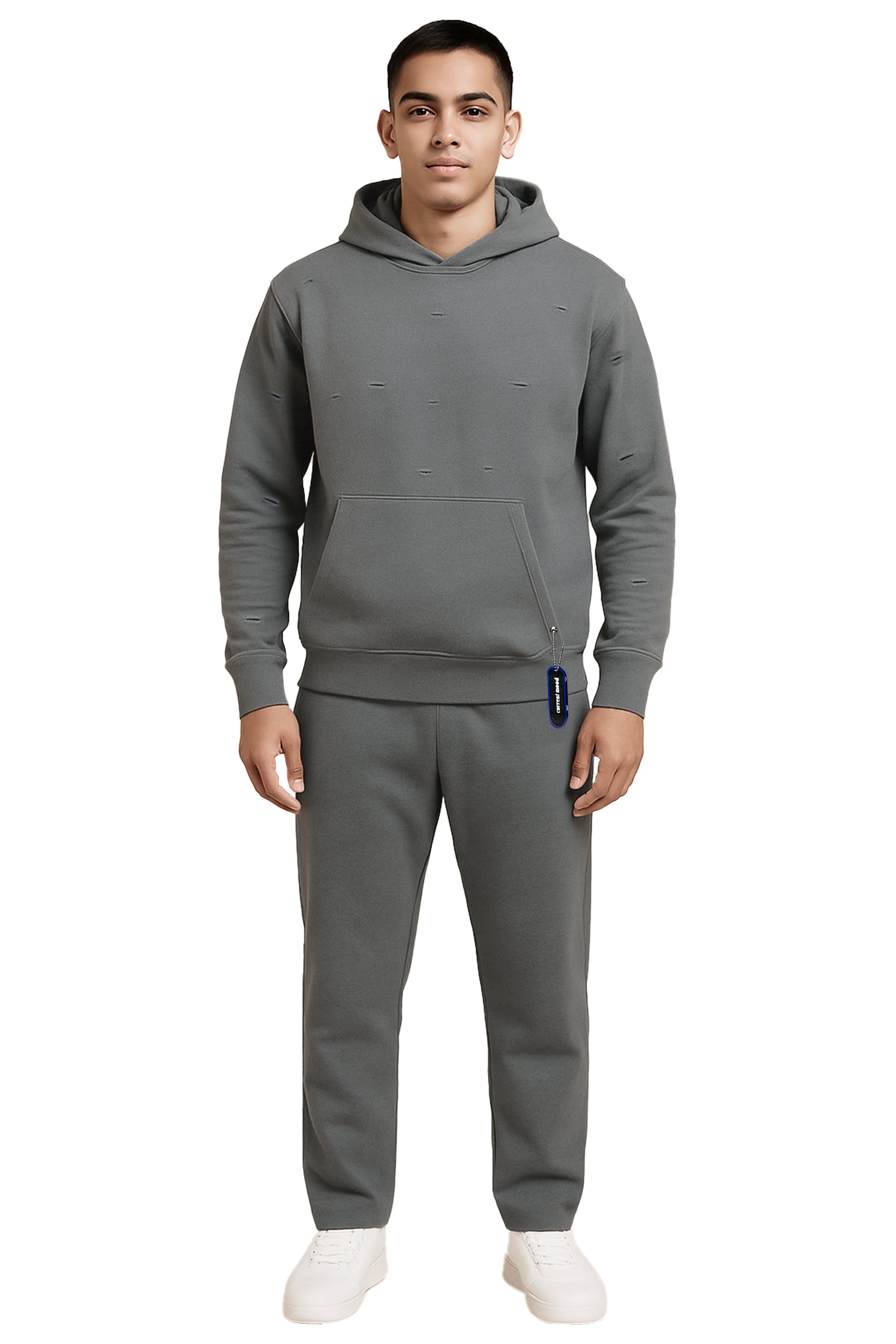 بنطال رياضي أساسي من اللون الرمادي