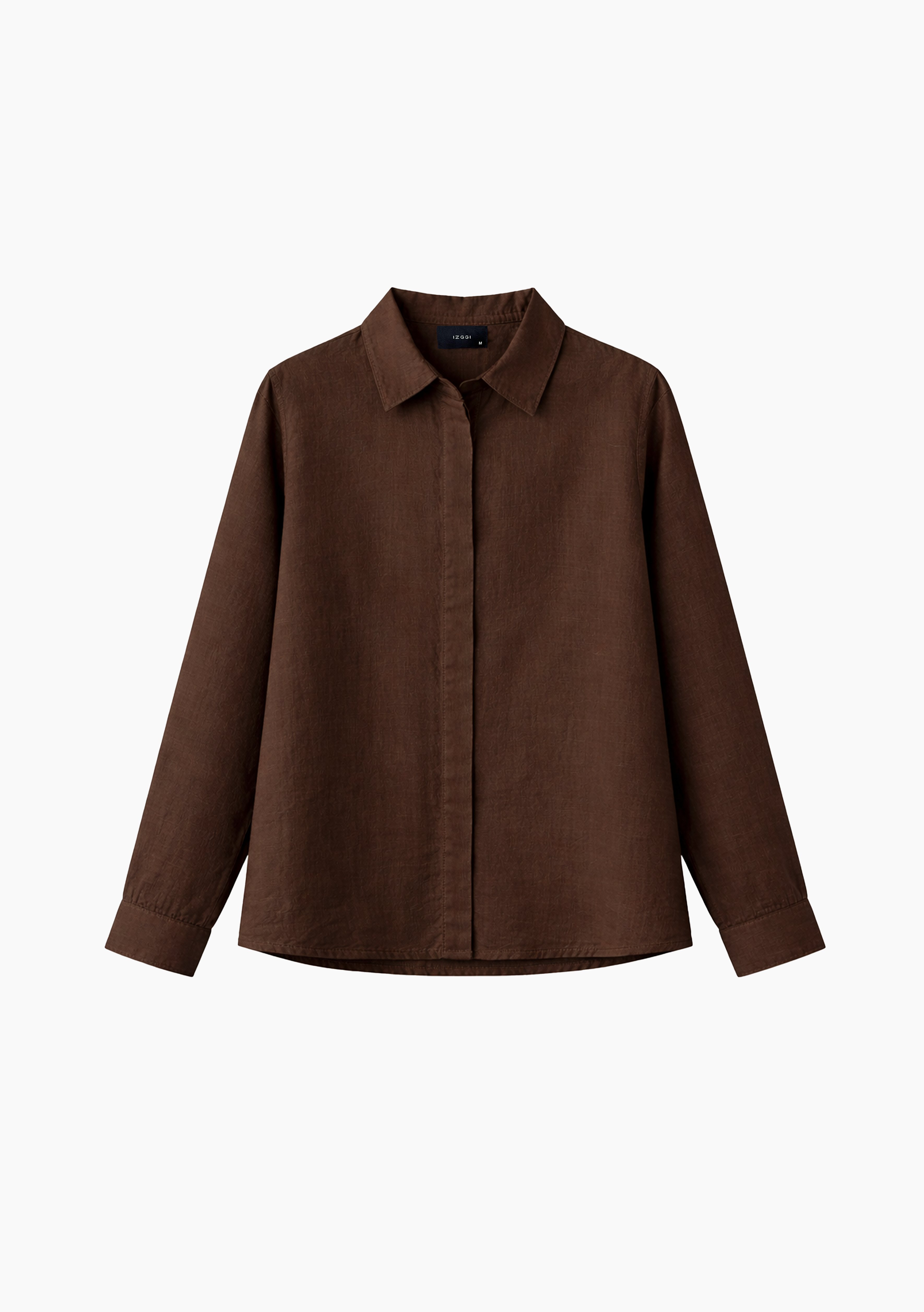 Bria A-line Linen Shirt in Espresso