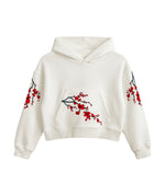 Winter Sakura CROP Hoodie