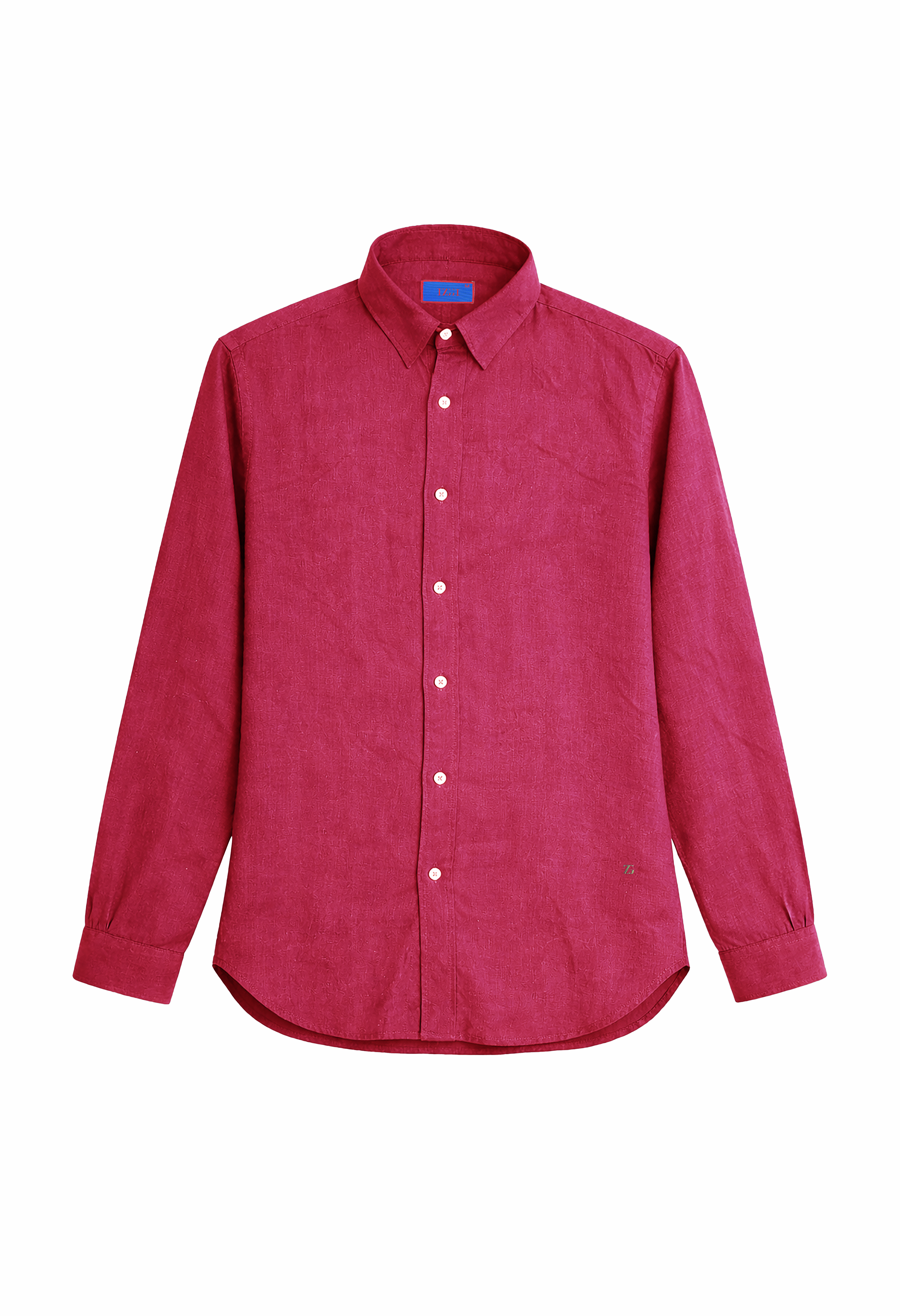 Linen Shirt in Berry