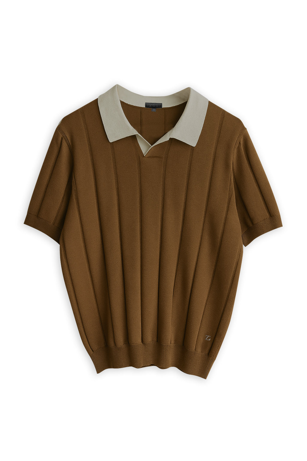Chestnut Contrast Collar Polo