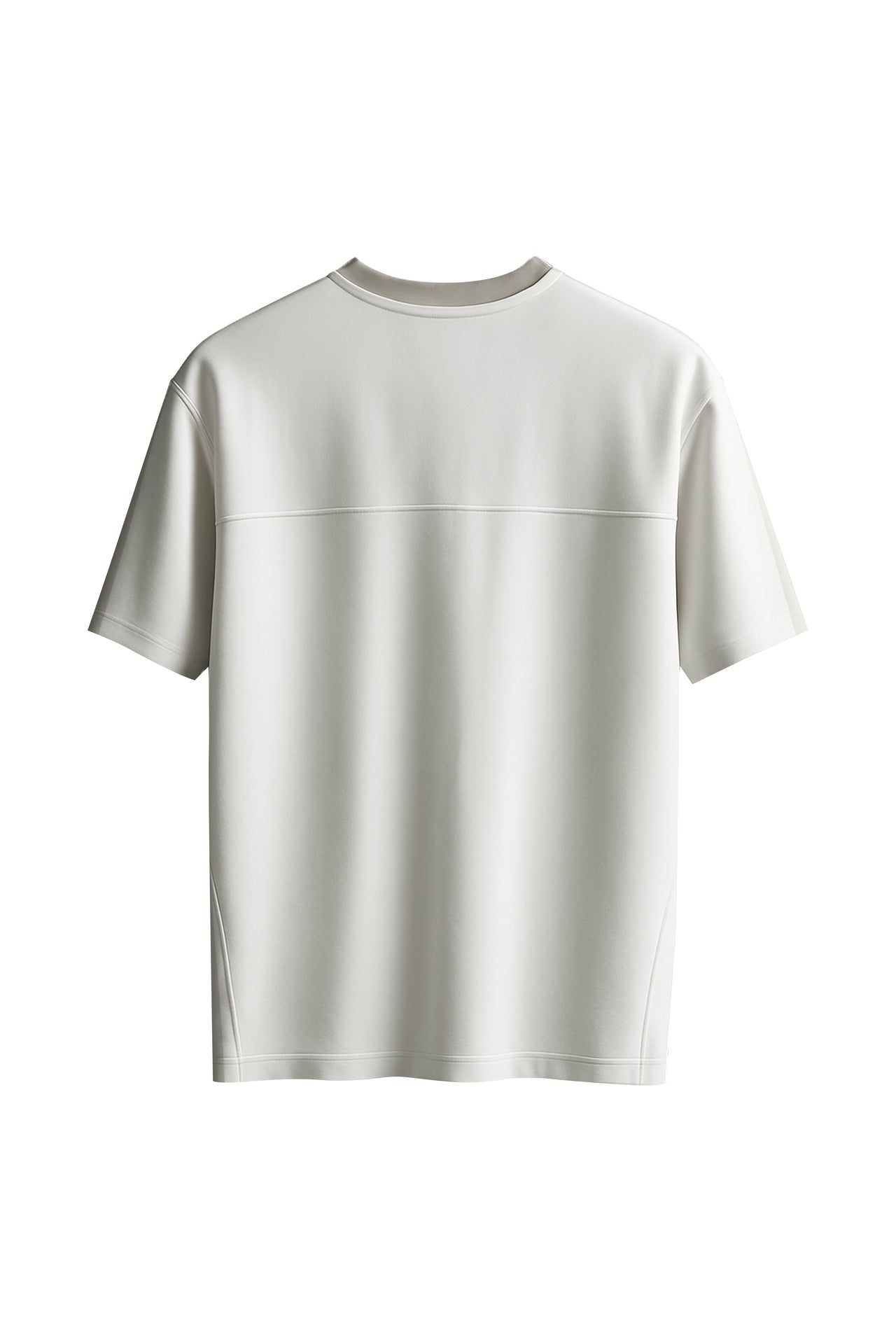 Ivory Zip Crew Tee