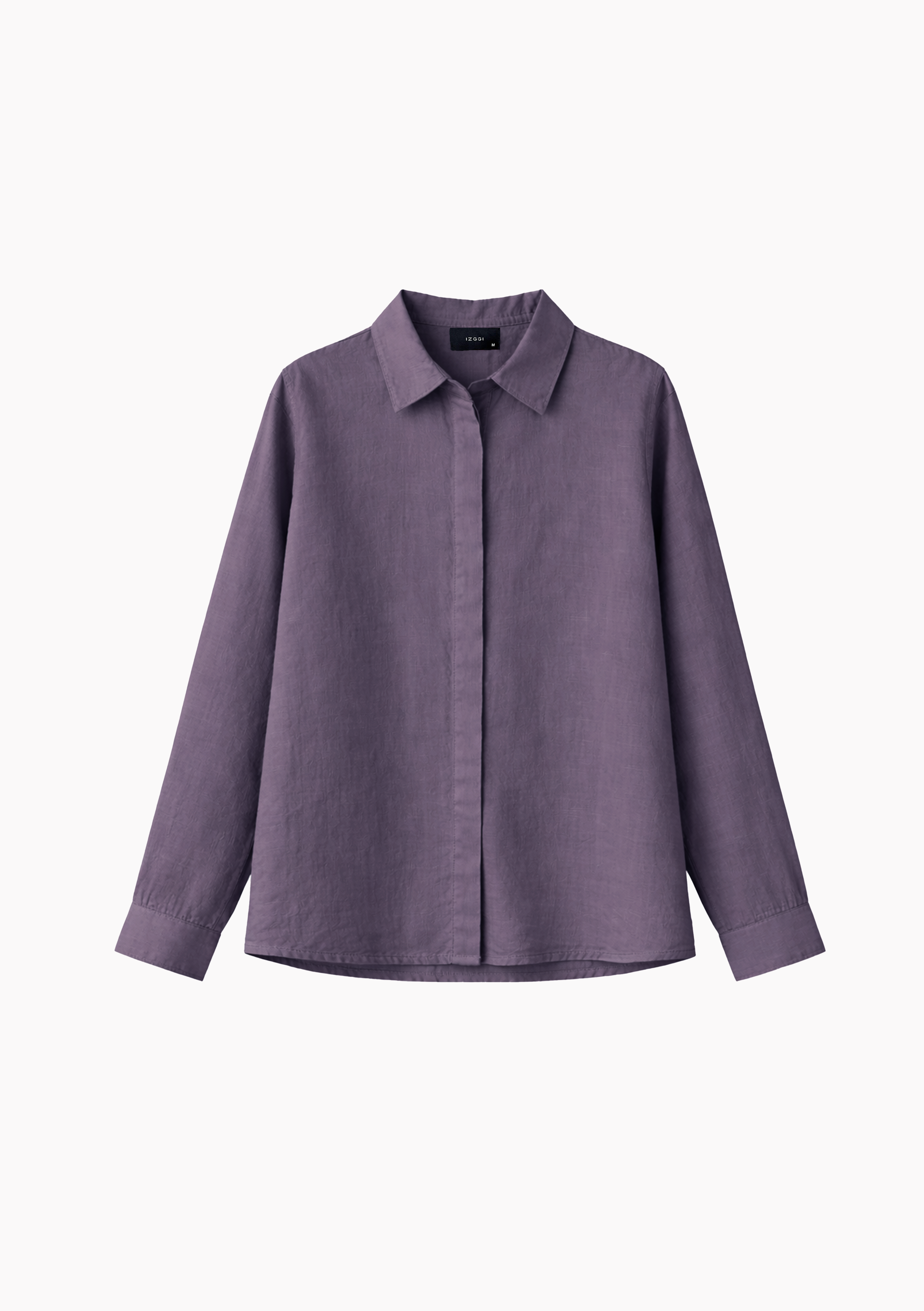 Bria A-line Linen Shirt in Iris