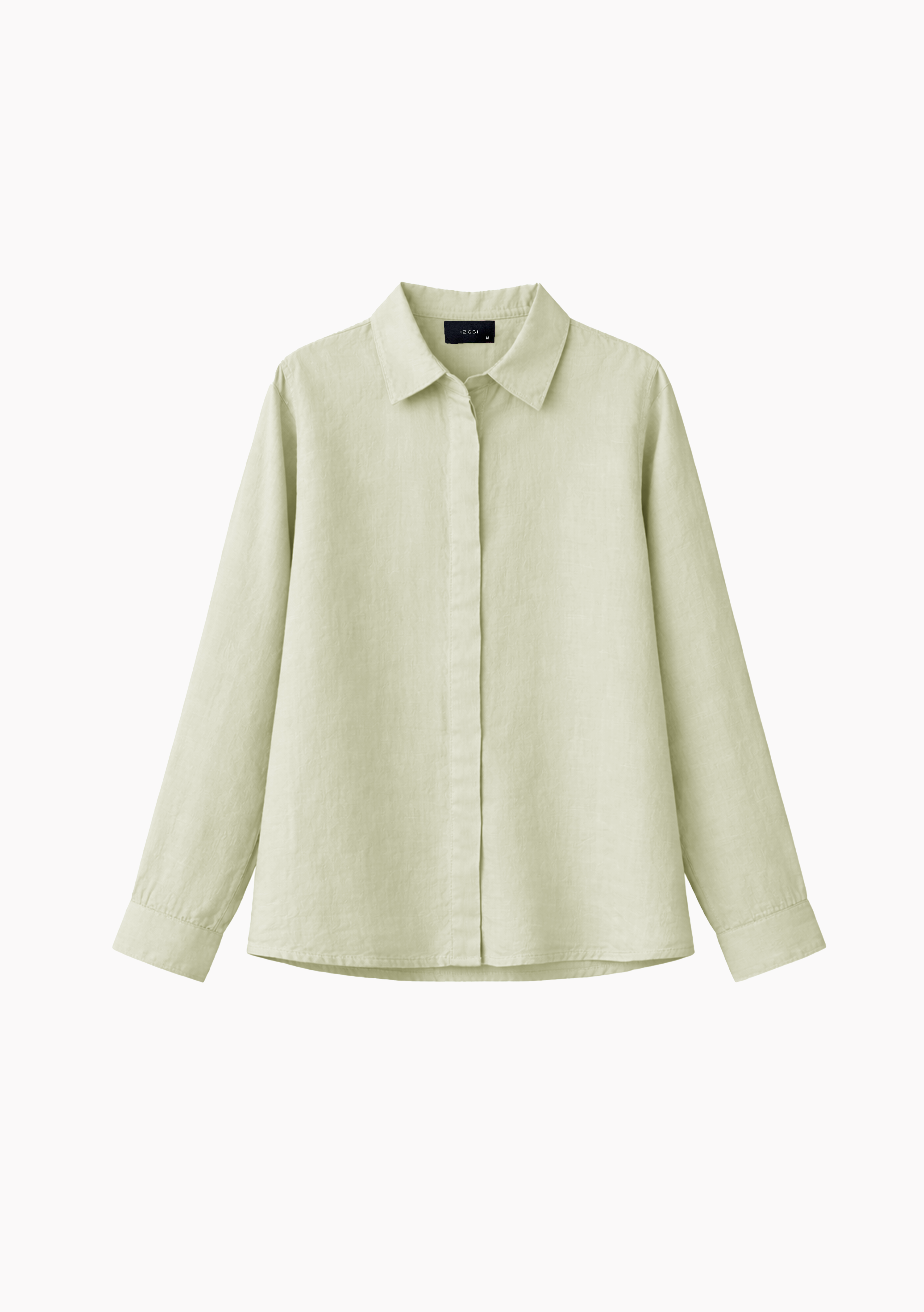 Bria A-line Linen Shirt in Mint