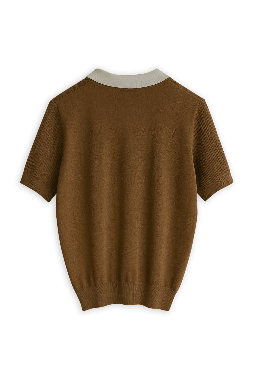 Chestnut Contrast Collar Polo