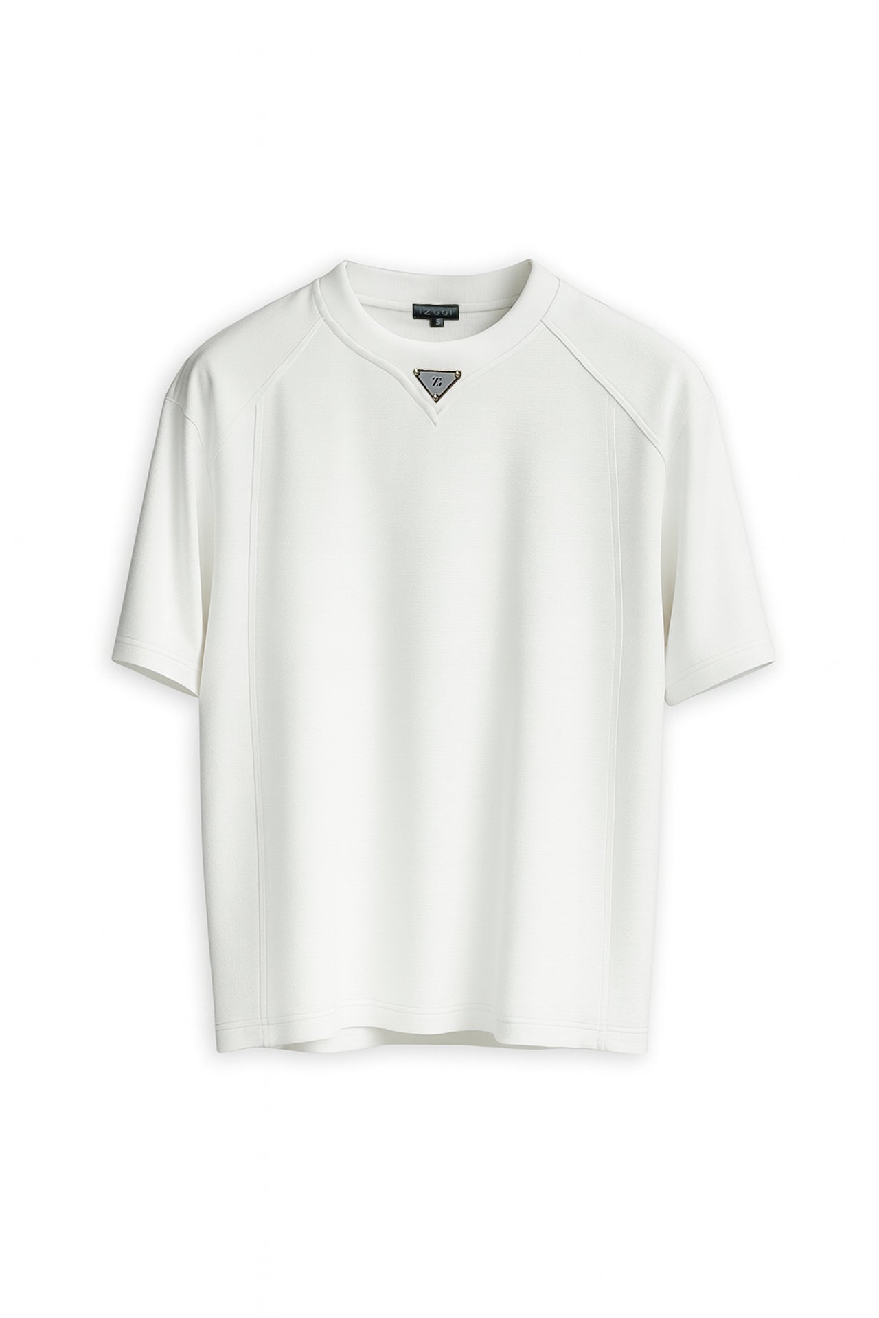 Ivory Crest Crew Tee