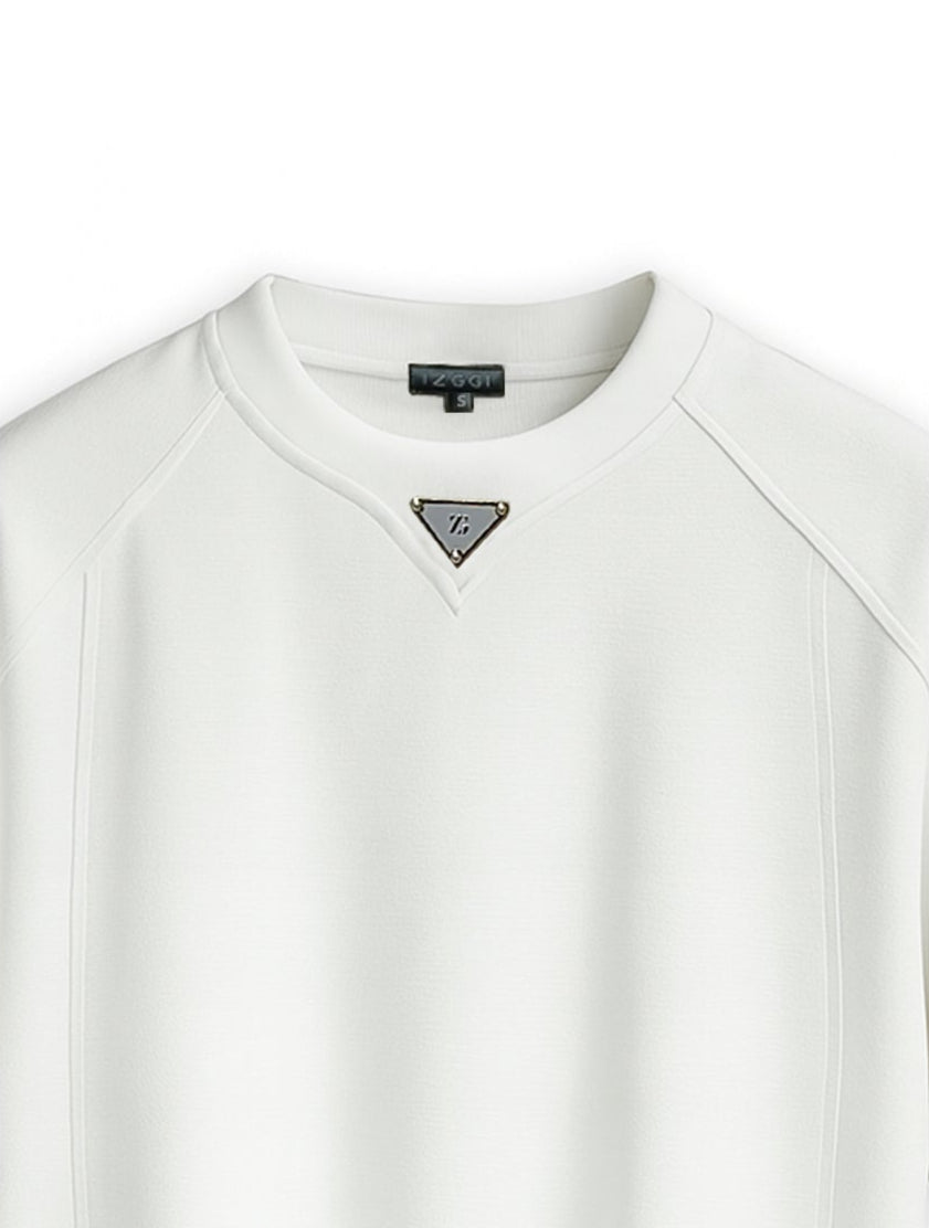 Ivory Crest Crew Tee