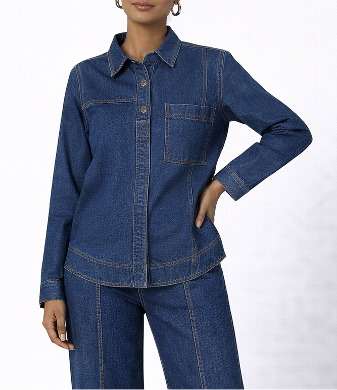 DENIM AZURE LUXE SHIRT