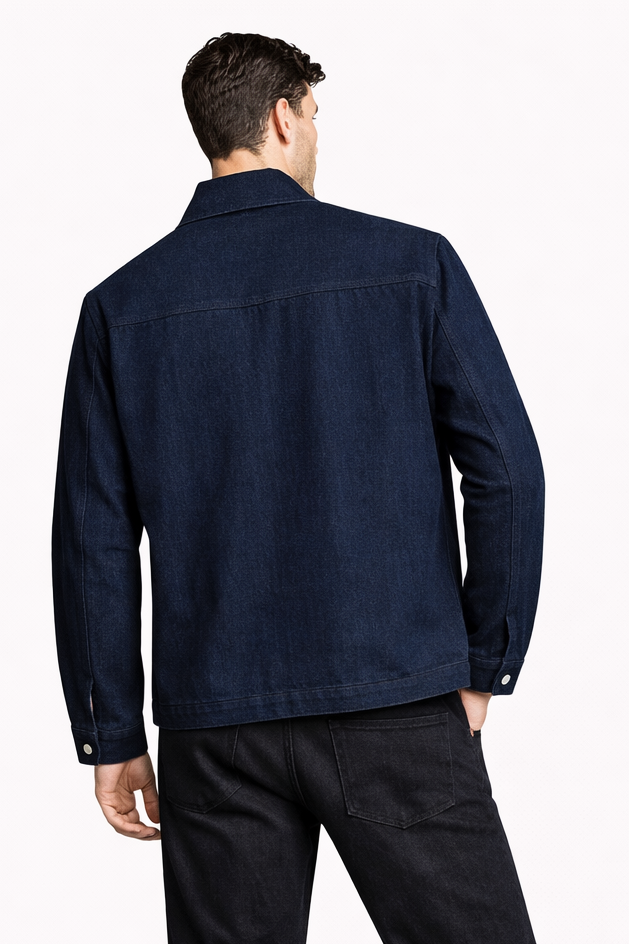 Indigo Zip-Up Jacket