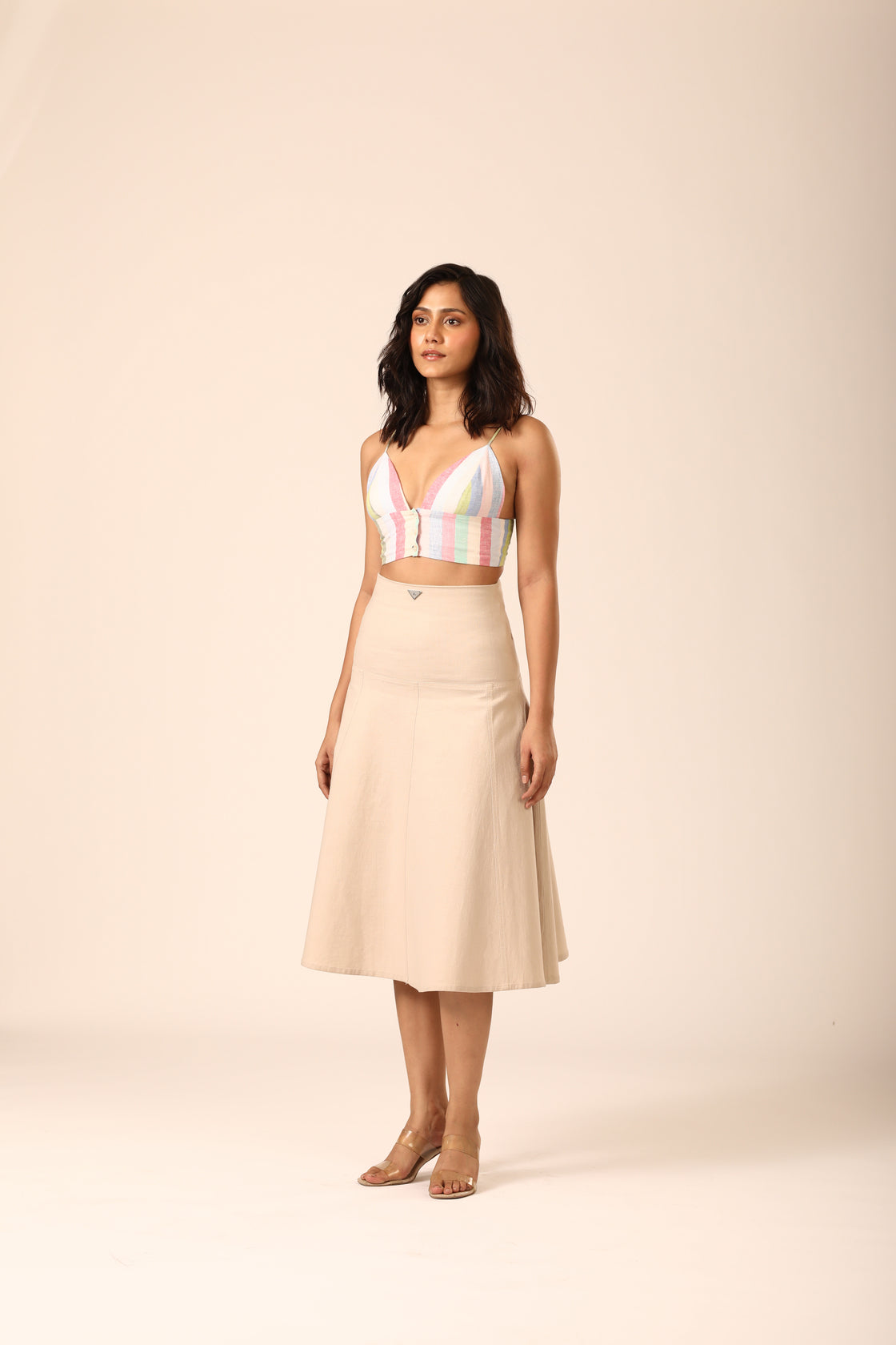 Lola A-line Skirt - Natural