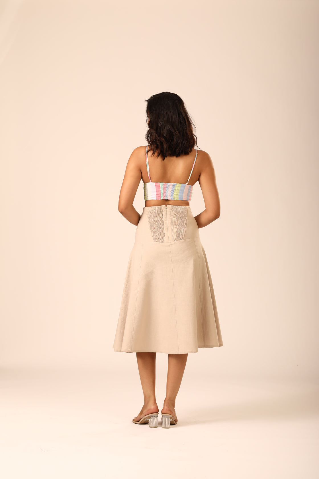 Lola A-line Skirt - Natural