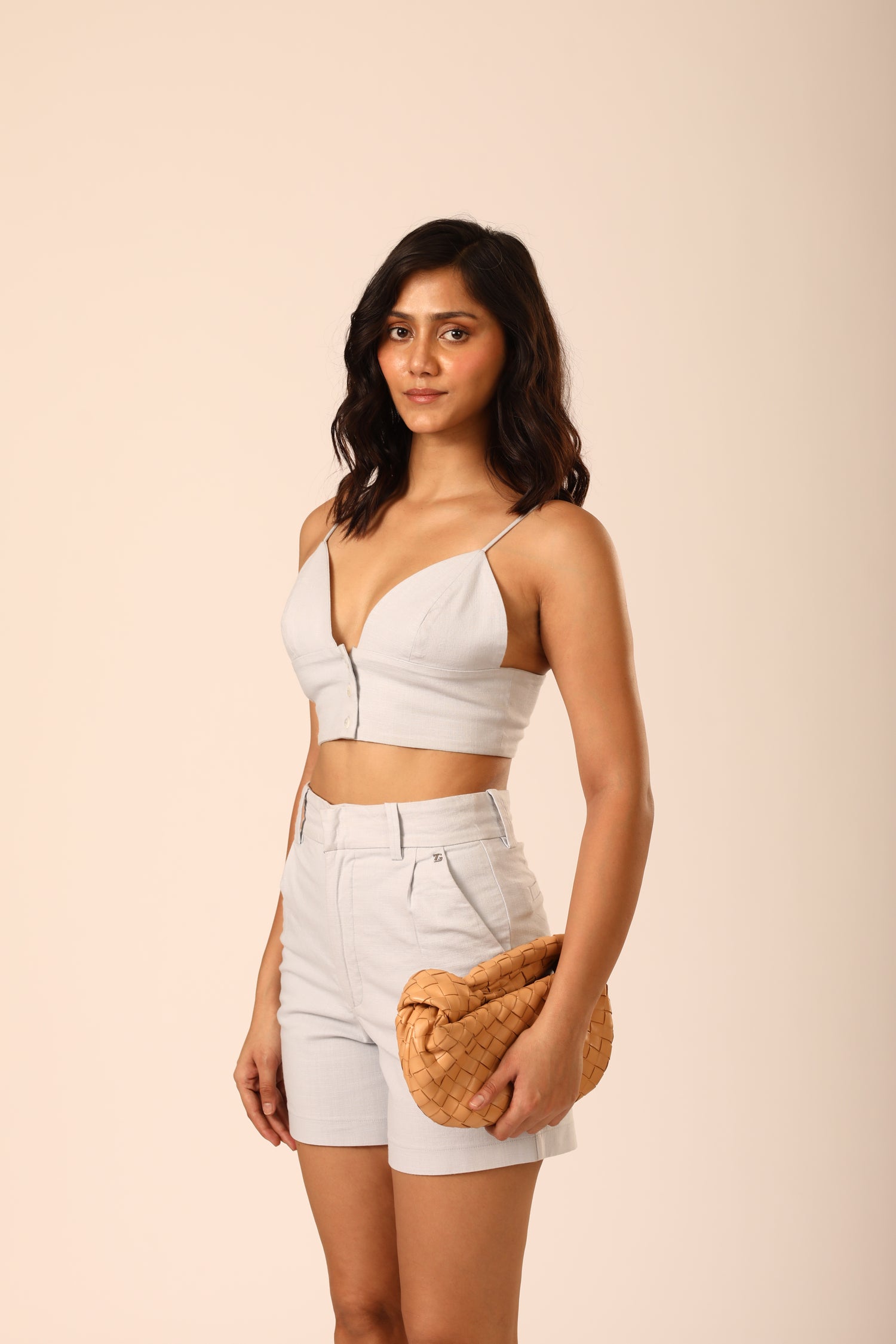 Faye Bermuda Shorts - Sky