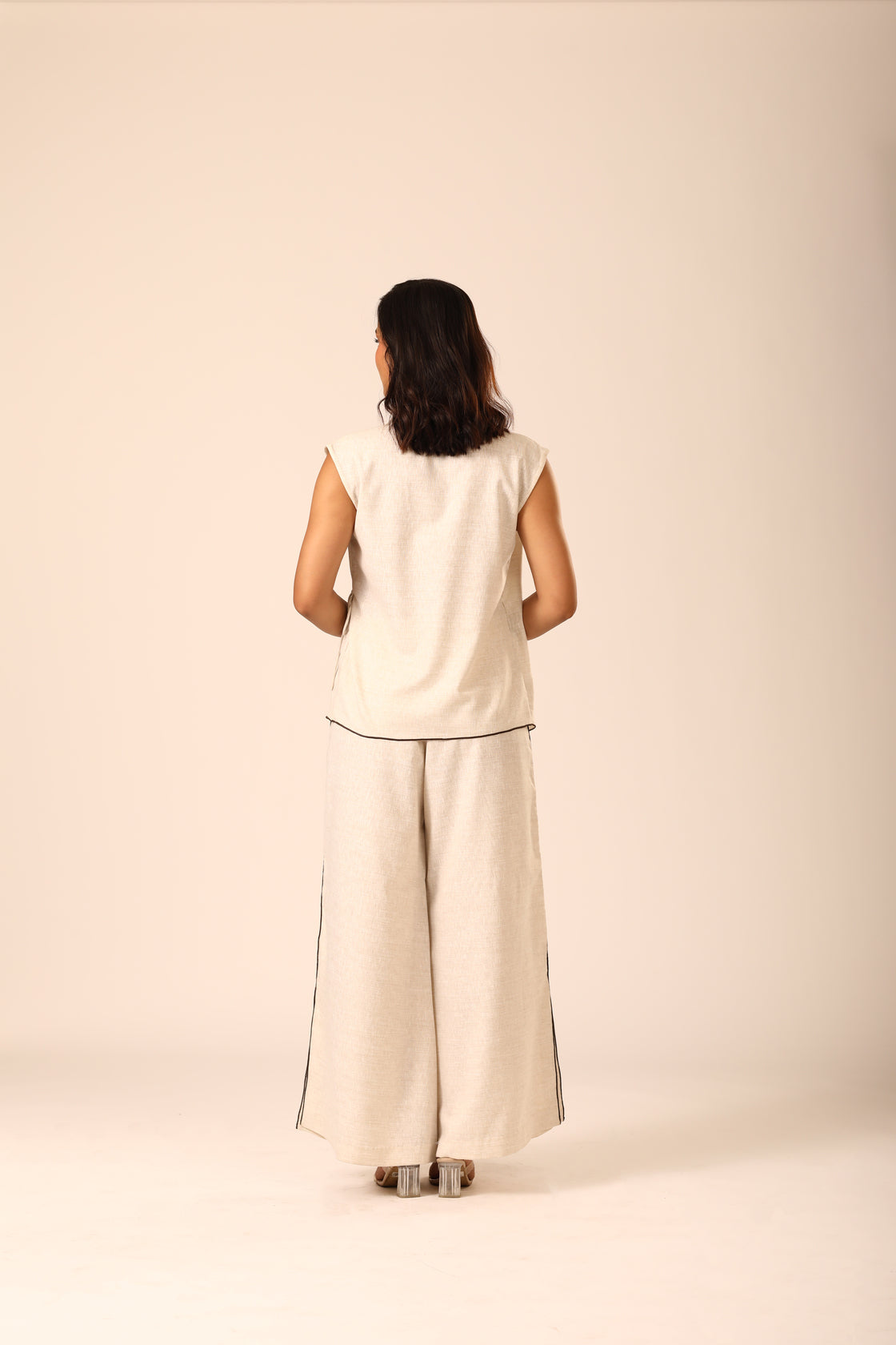 Sylvia Wrap-style Top - Natural
