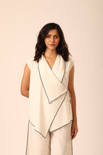 Sylvia Wrap-style Top - Natural