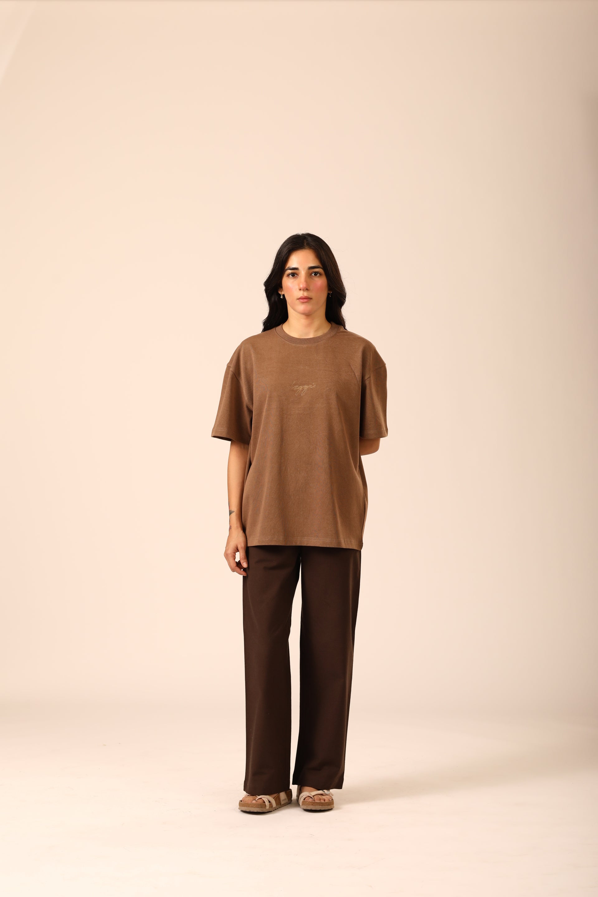 Washed Brown Tee