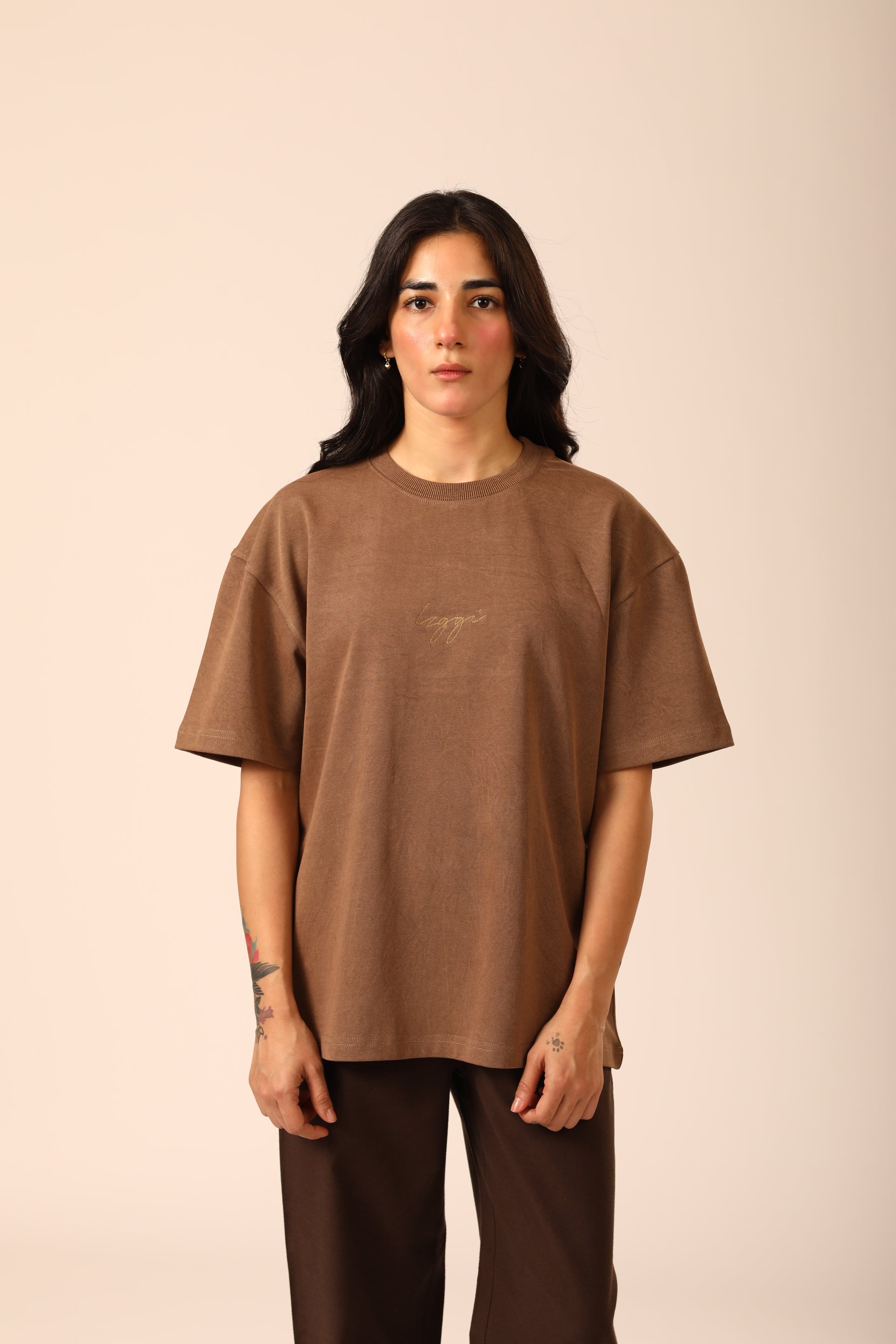 Washed Brown Tee