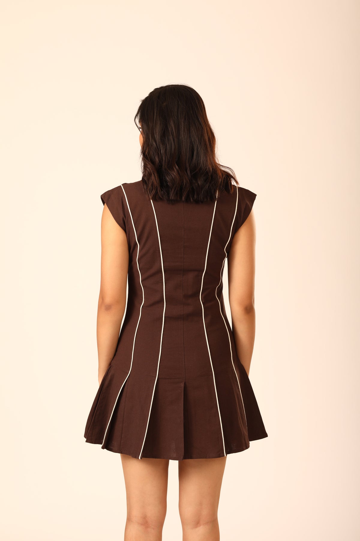 Cruz Linen Dress - Mocha