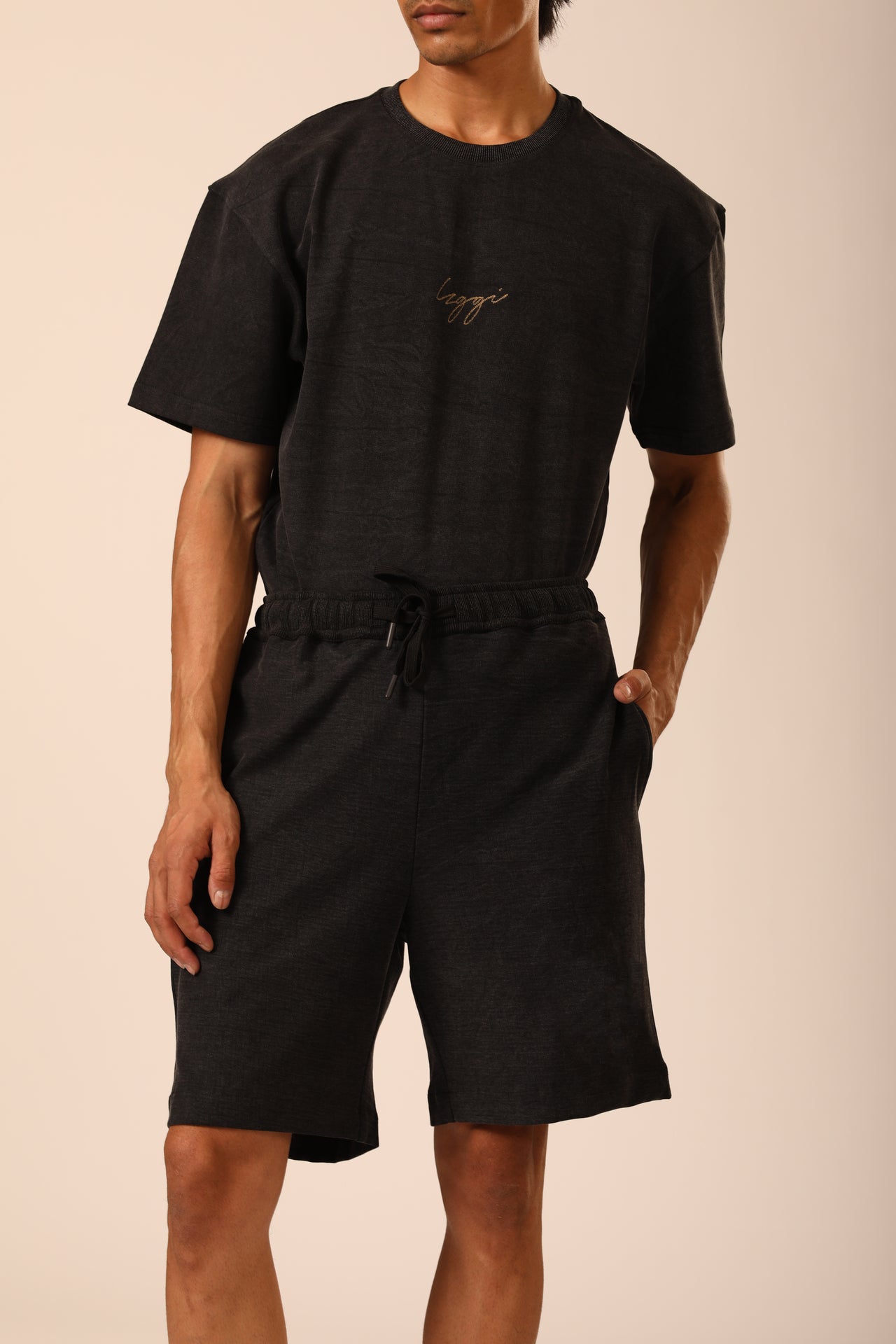Washed Black Sweatshorts