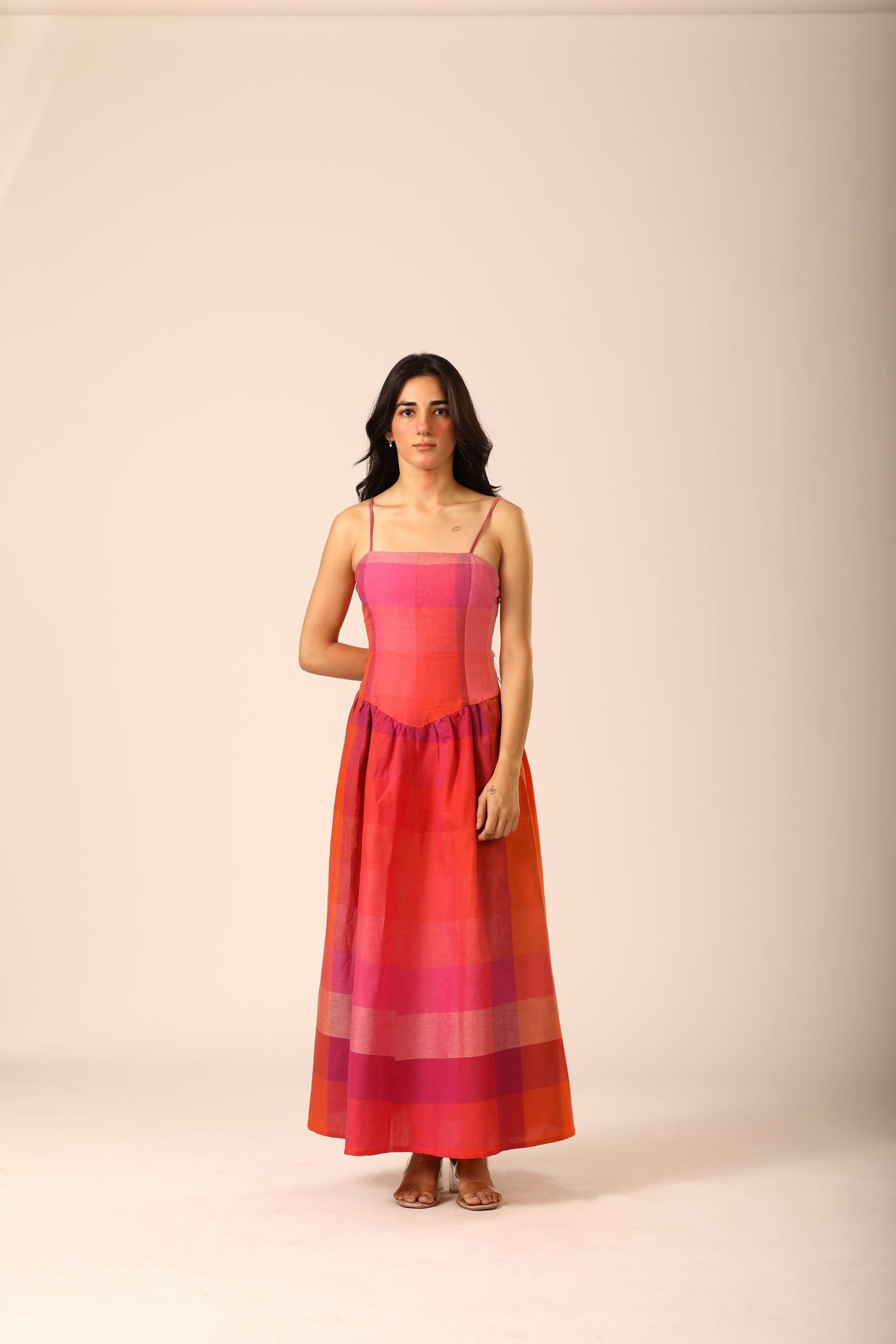 Mira Midi Dress - Coral