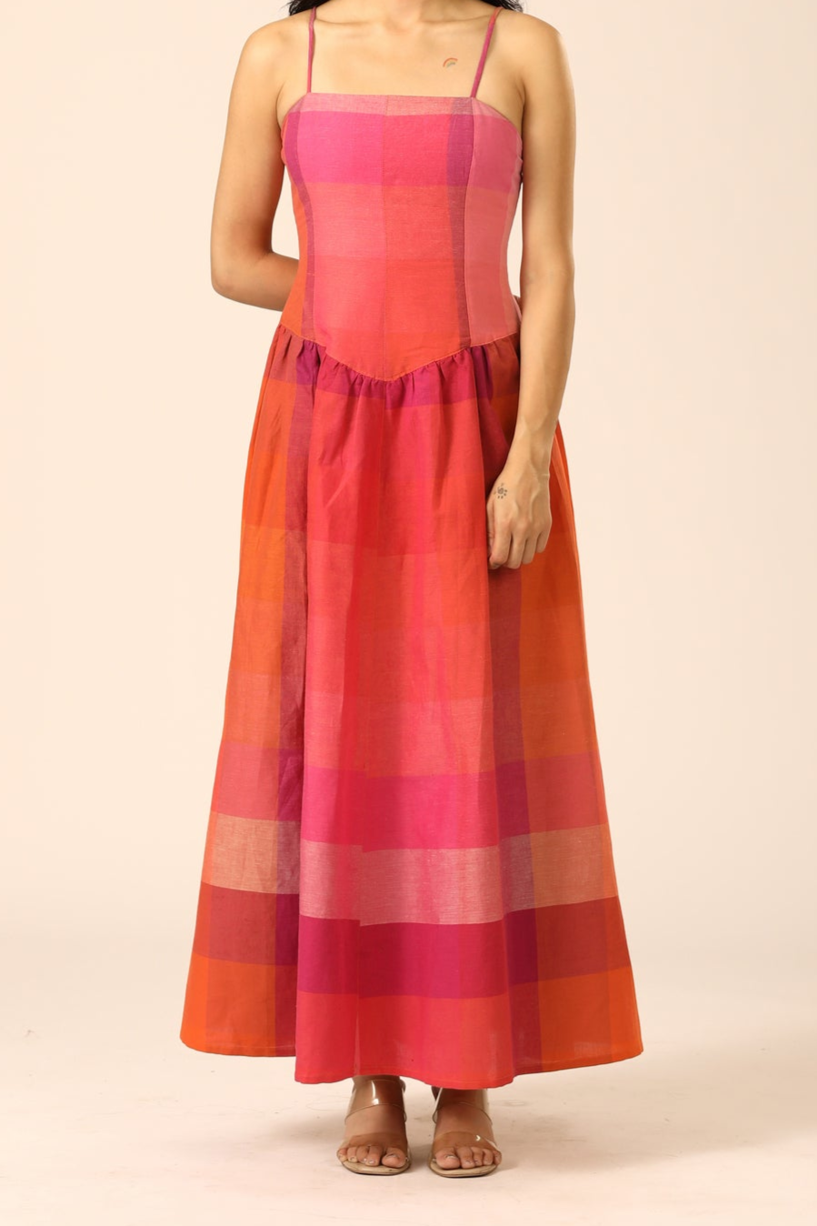 Mira Midi Dress - Coral