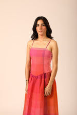 Mira Midi Dress - Coral