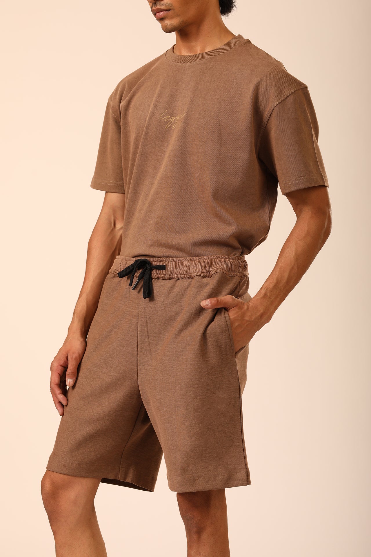 Washed Brown Sweatshorts