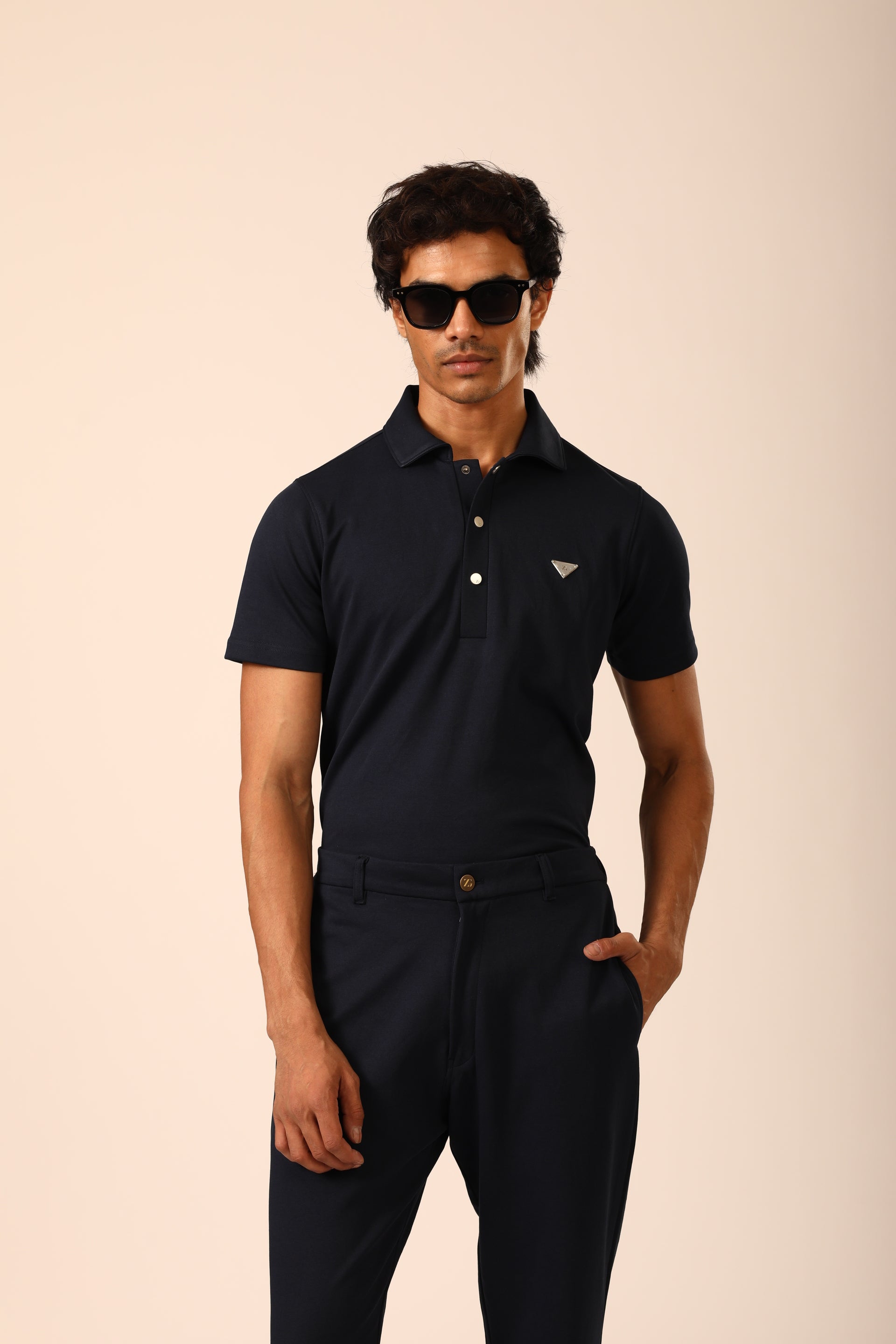Navy Polo Tee