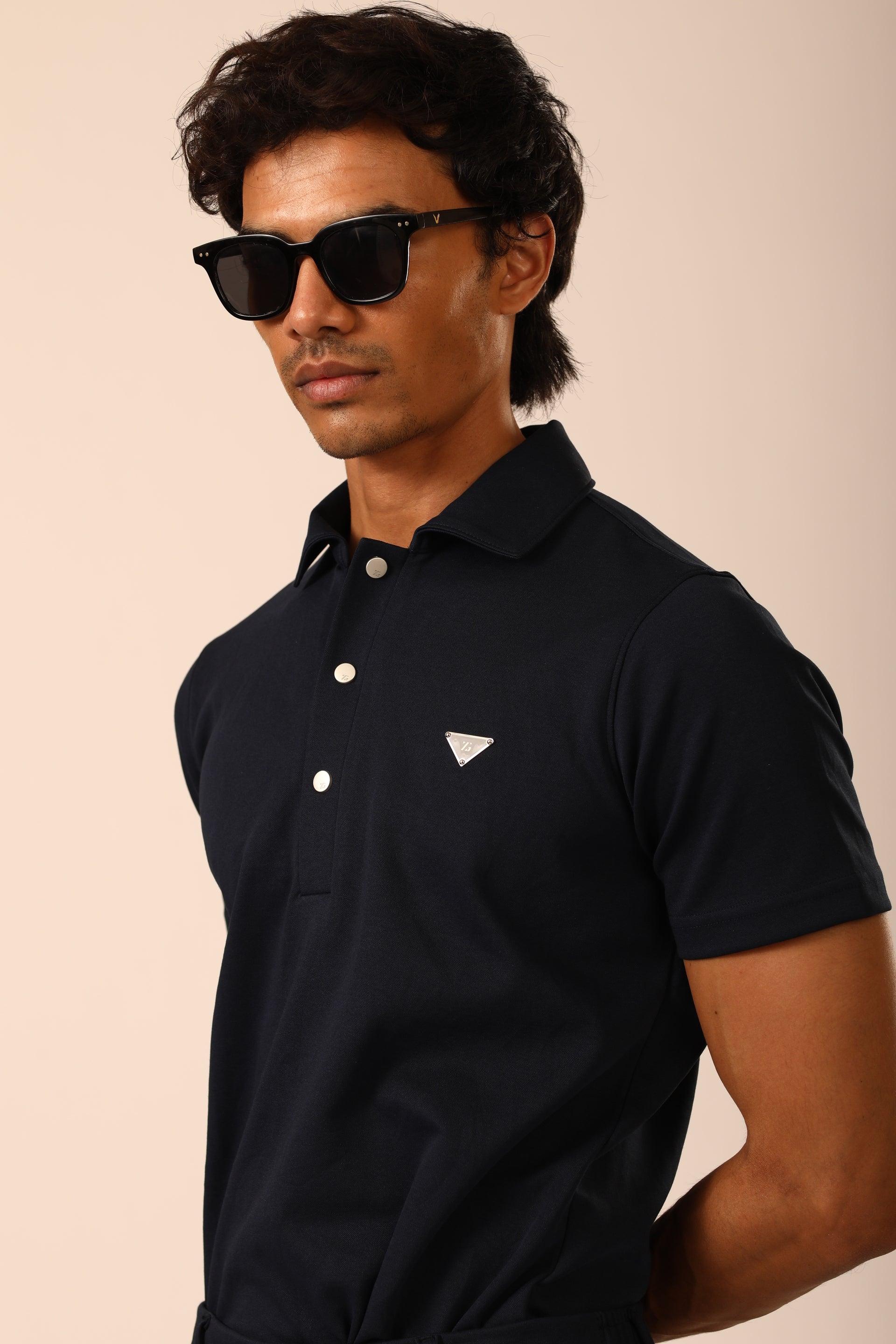 Navy Polo Tee
