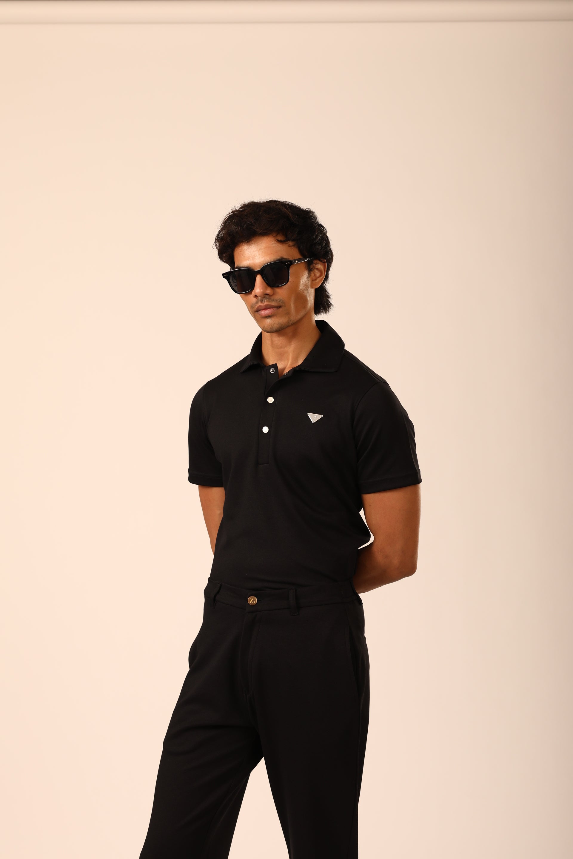 Black Polo Tee