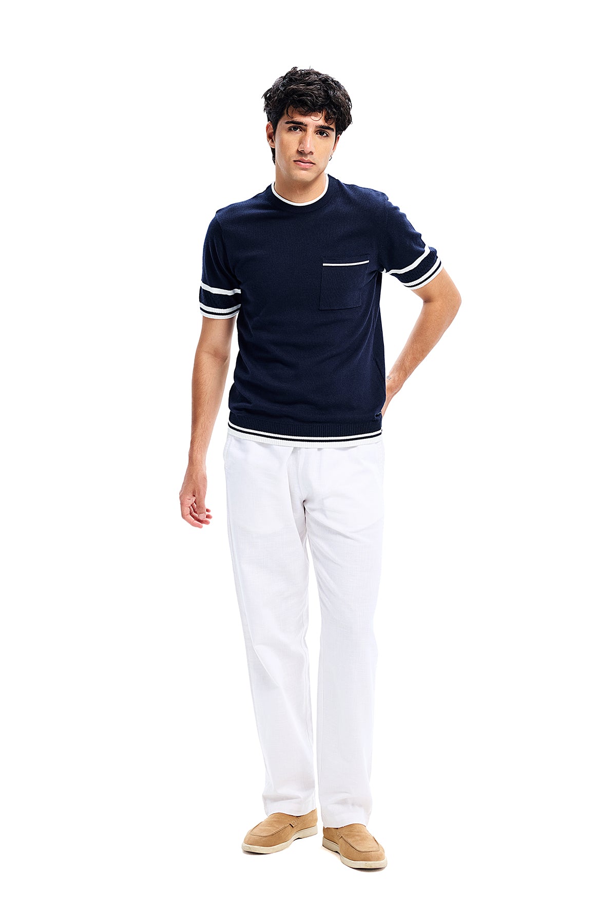 Navy Harbour Knit Tee