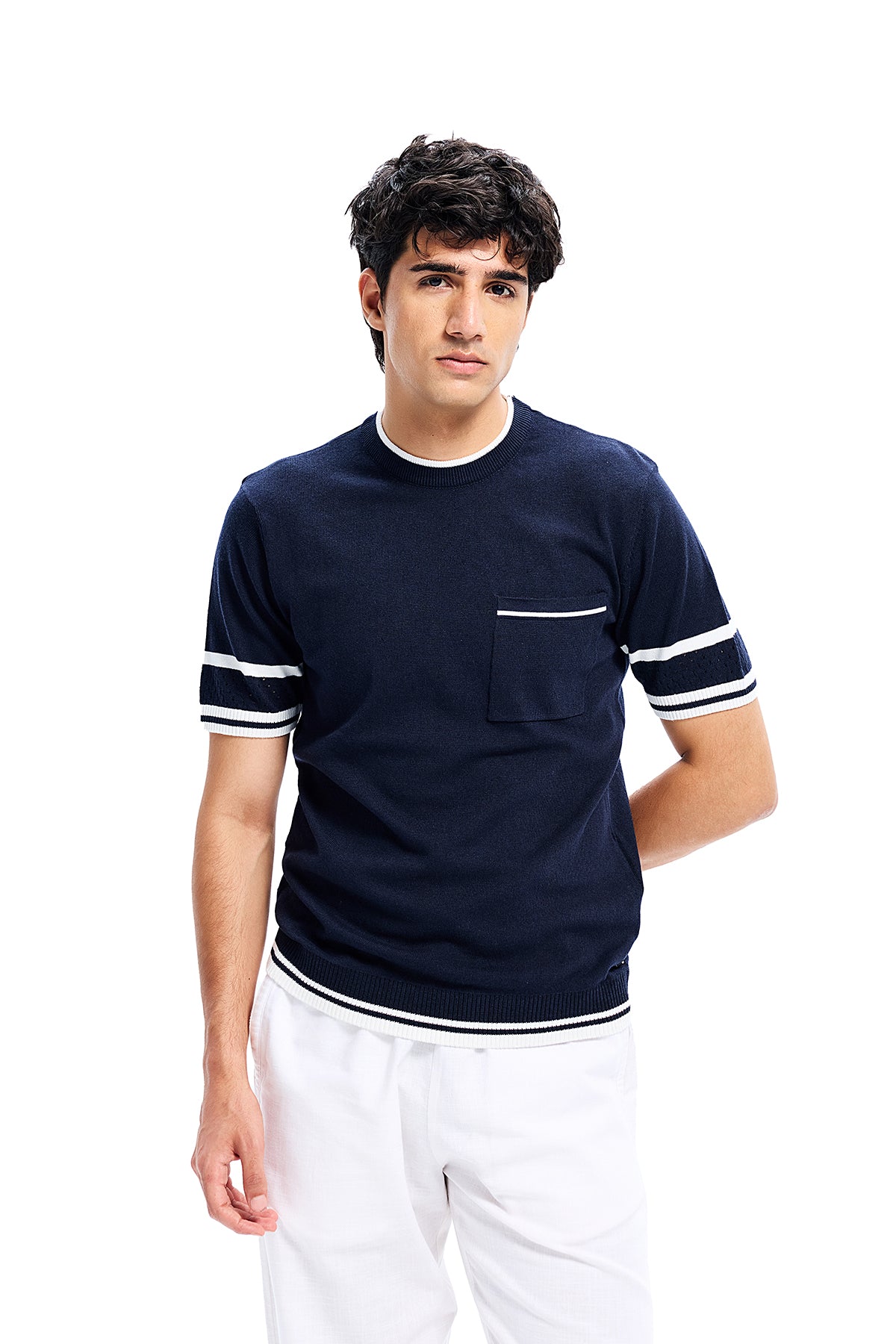 Navy Harbour Knit Tee